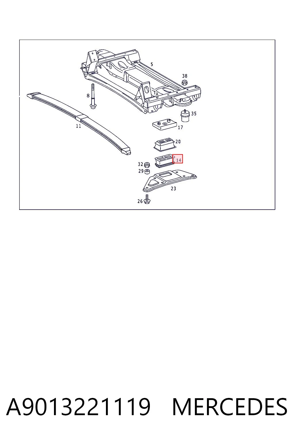 A9013221119 Mercedes
