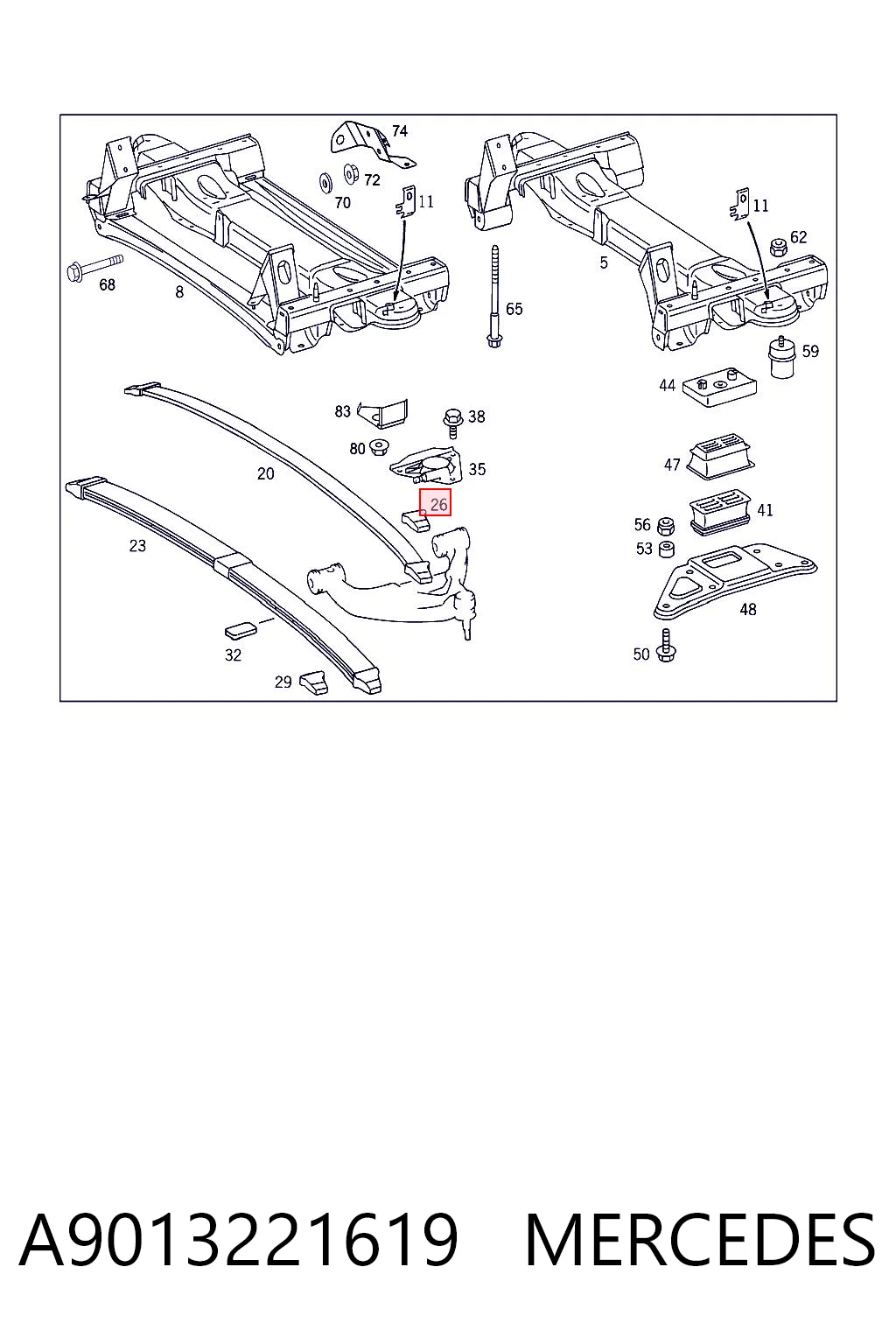 A9013221619 Mercedes