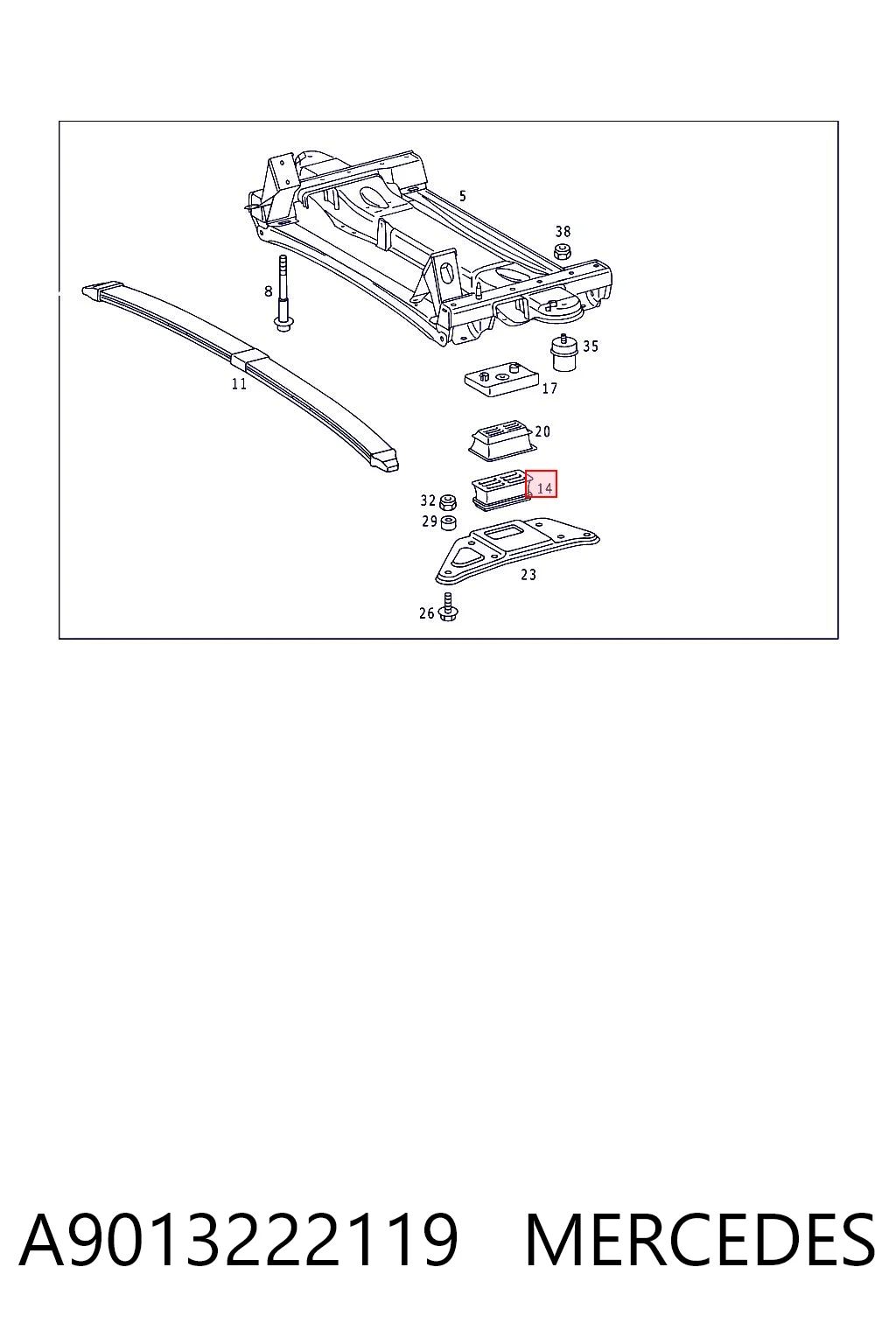 A9013222119 Mercedes