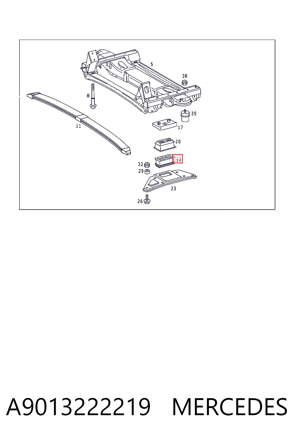 A9013222219 Mercedes