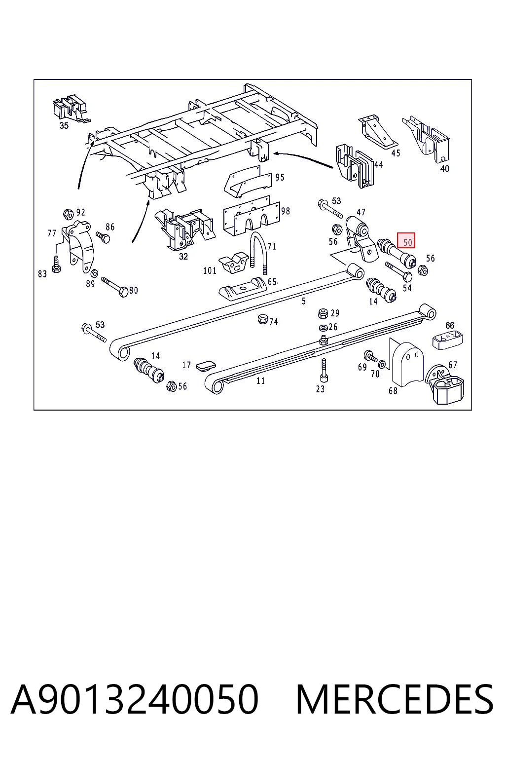 A9013240050 Mercedes
