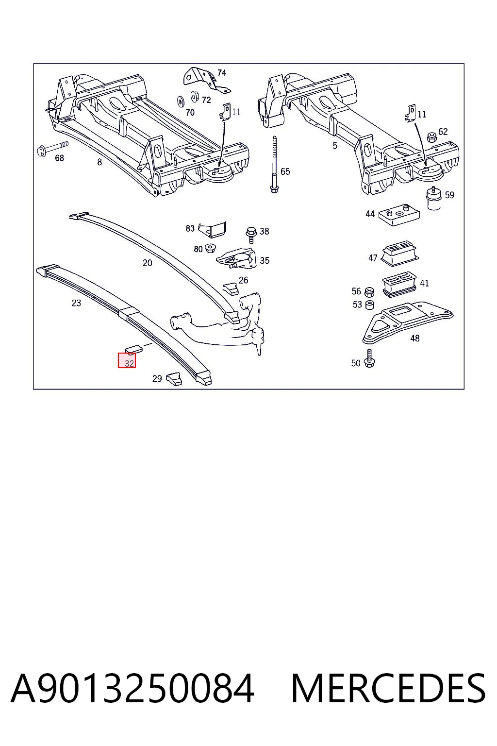 A9013250084 Mercedes