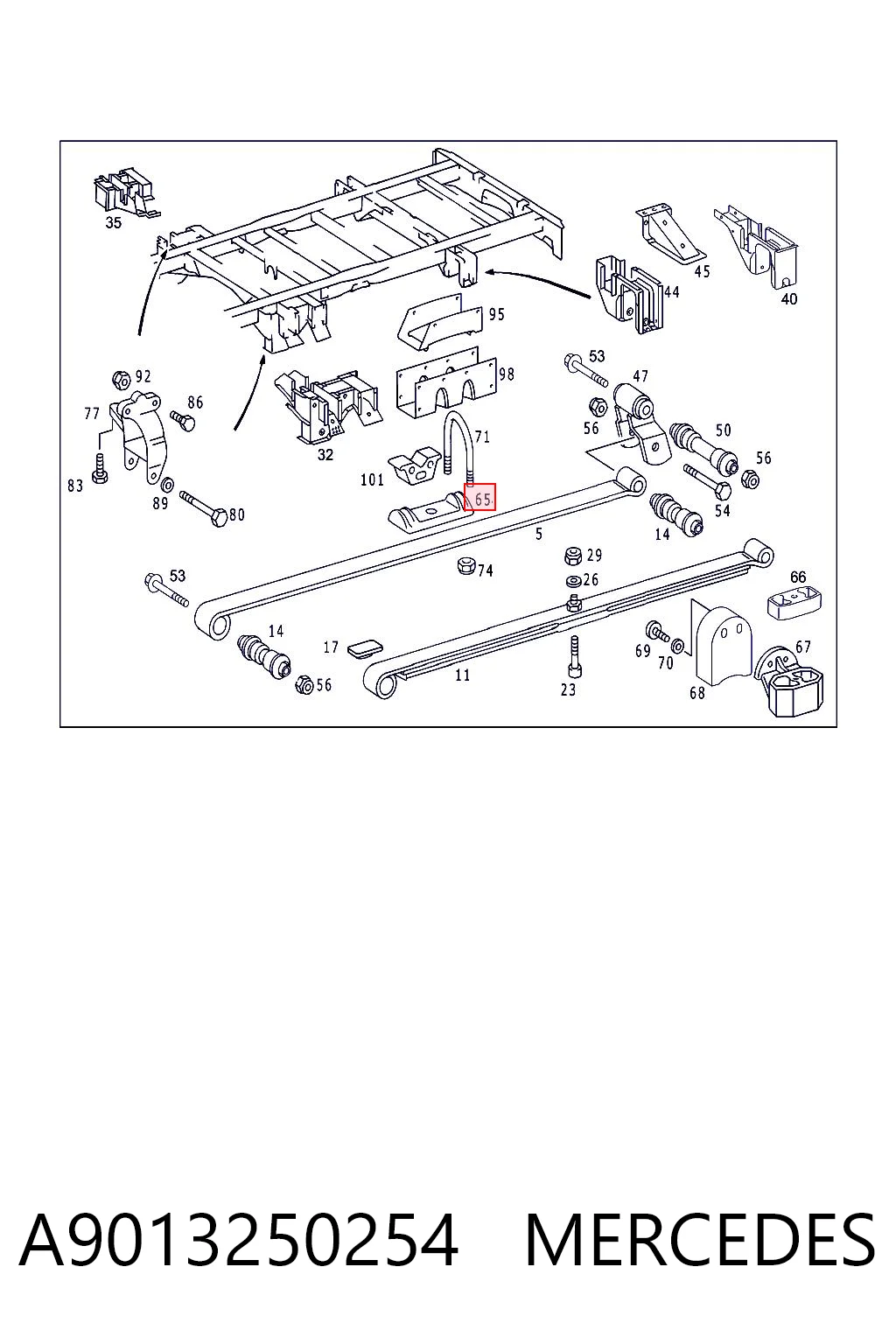 A9013250254 Mercedes