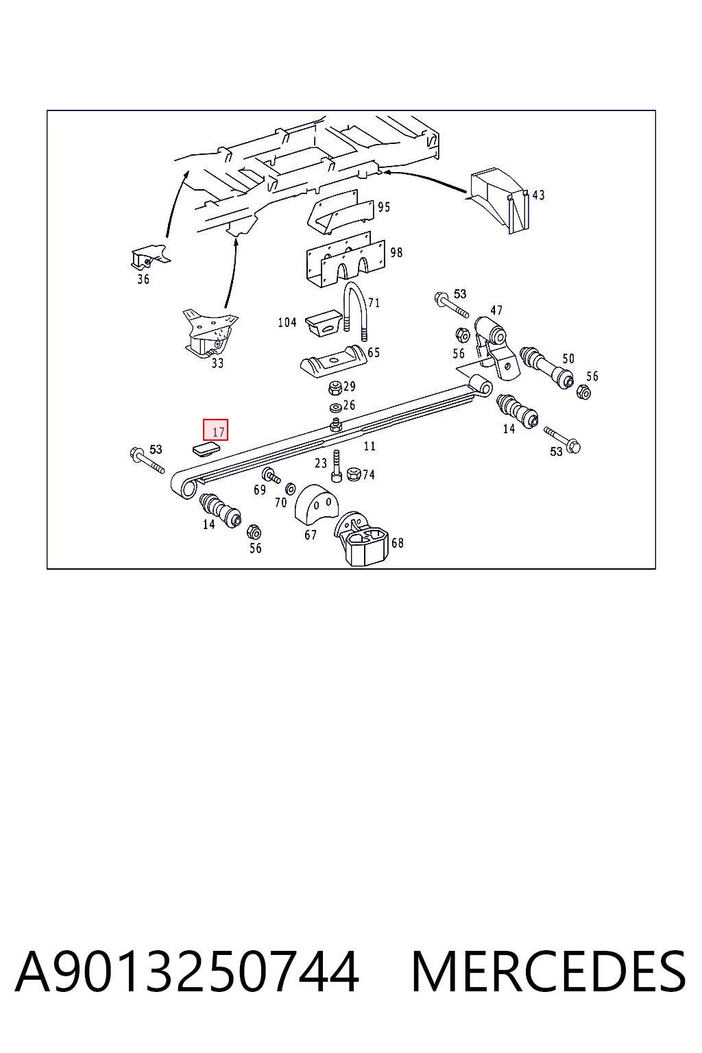 A9013250744 Mercedes