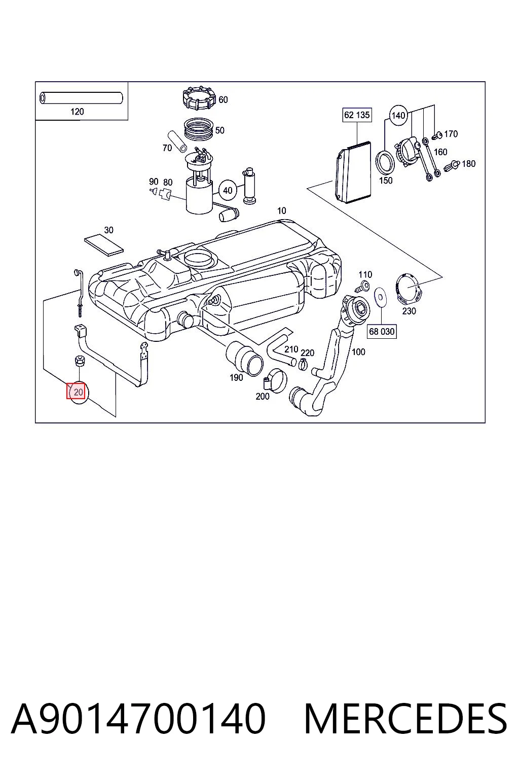 A9014700140 Mercedes
