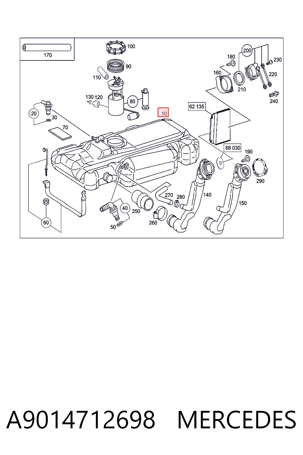 A9014712698 Mercedes