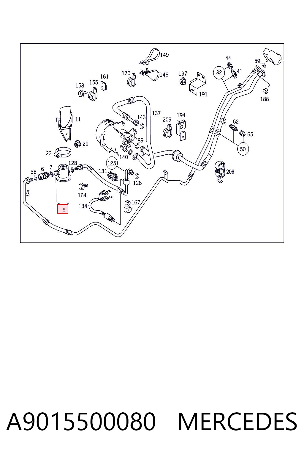 A9015500080 Mercedes