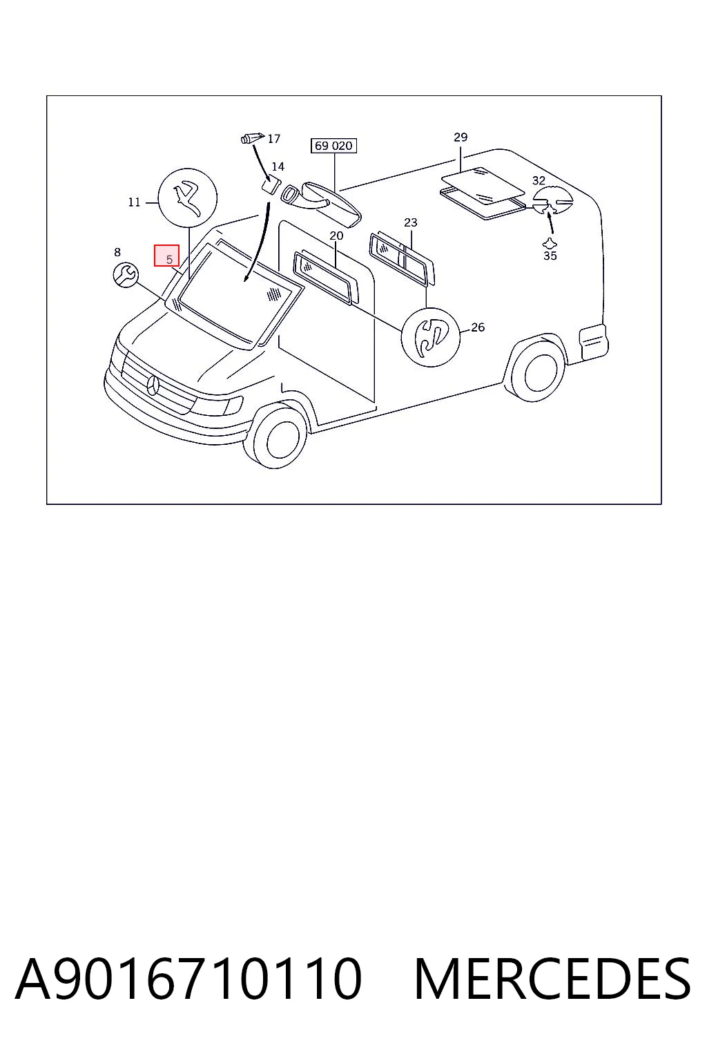 A9016710110 Mercedes