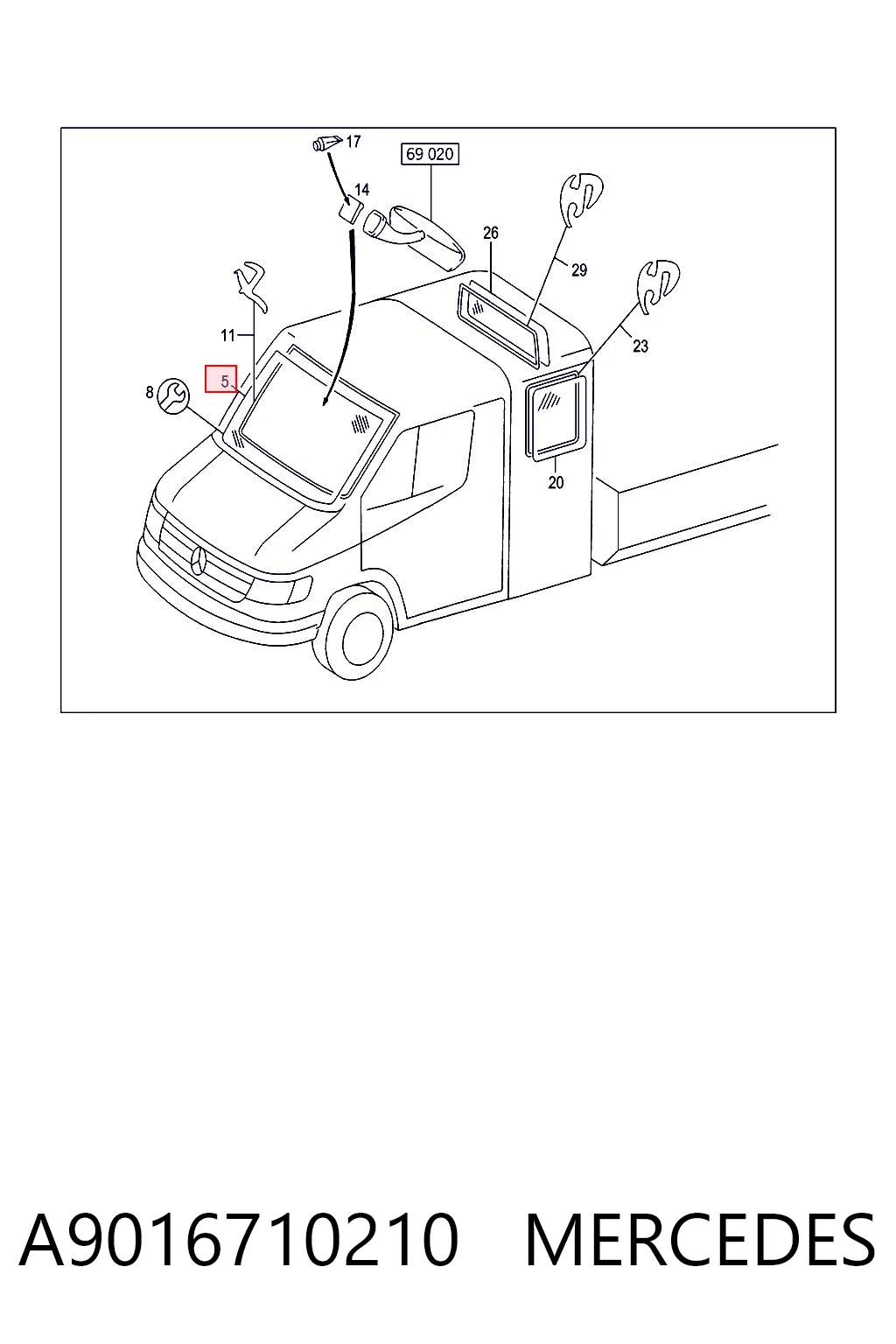 A9016710210 Mercedes
