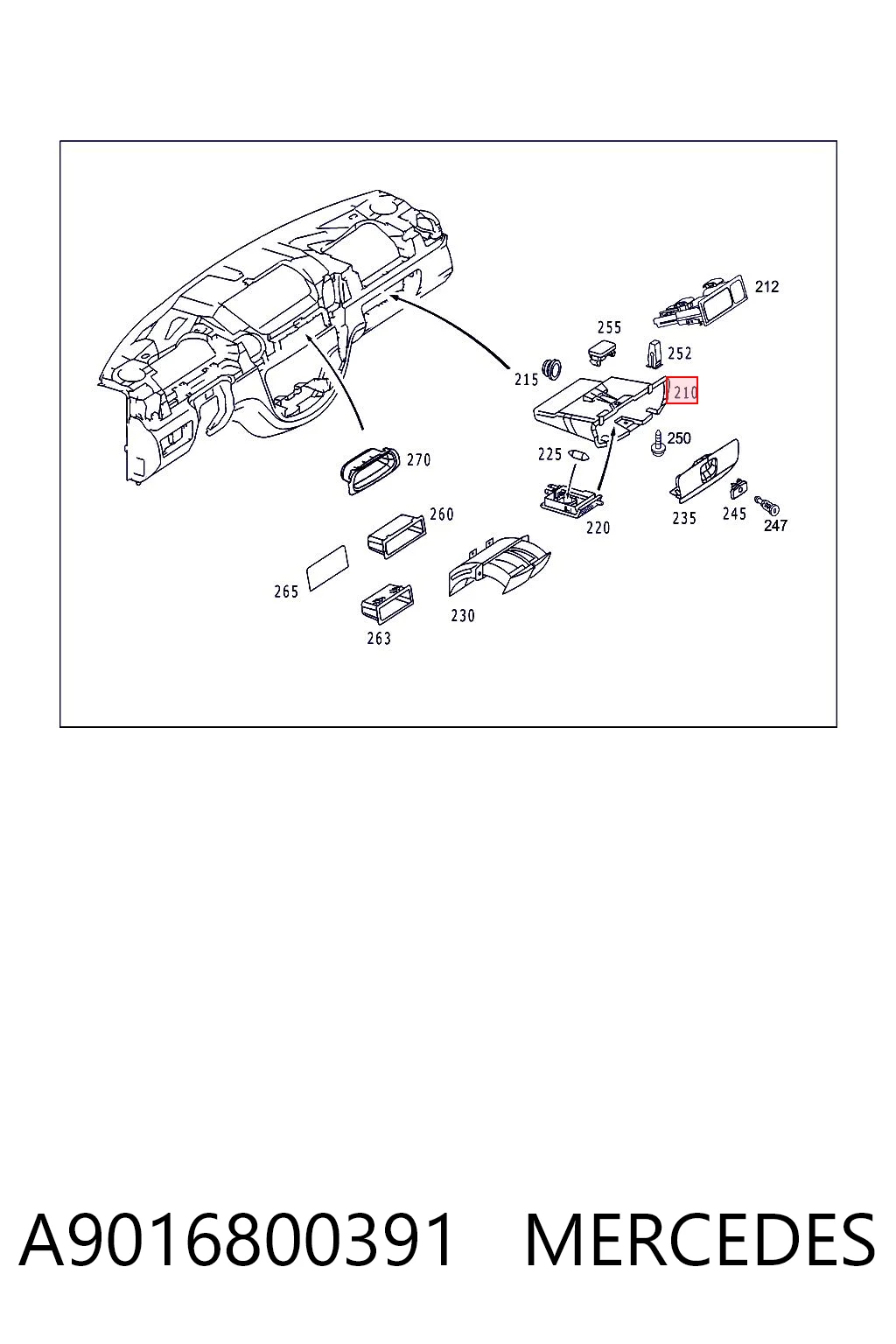 A9016800391 Mercedes