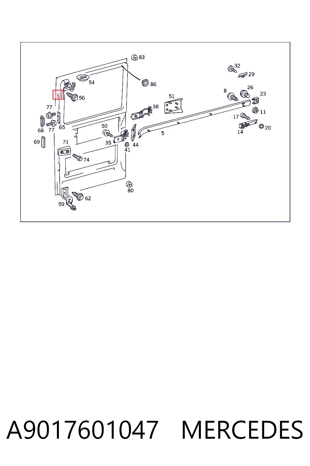 A9017601047 Mercedes