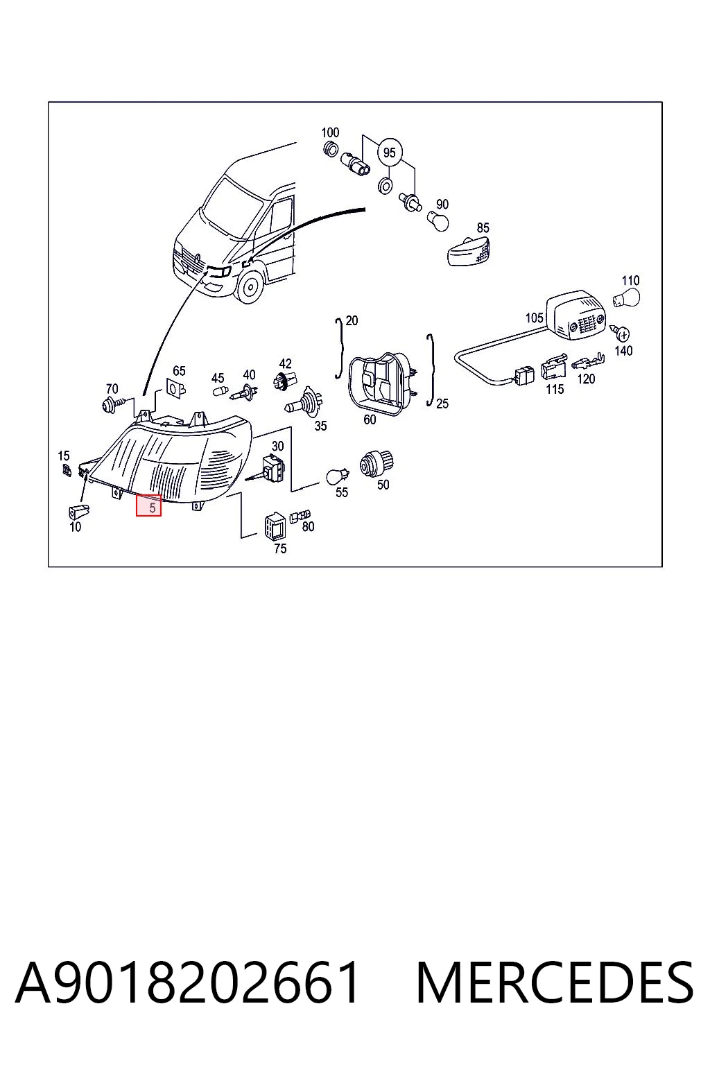A9018202661 Mercedes