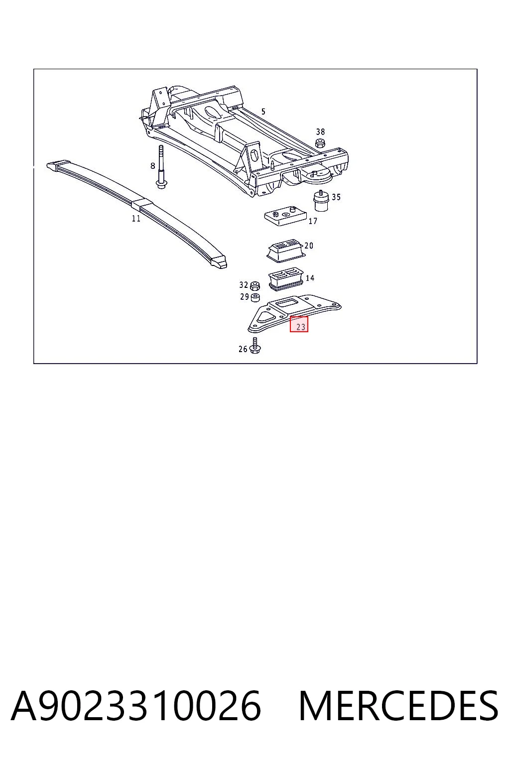 A9023310026 Mercedes