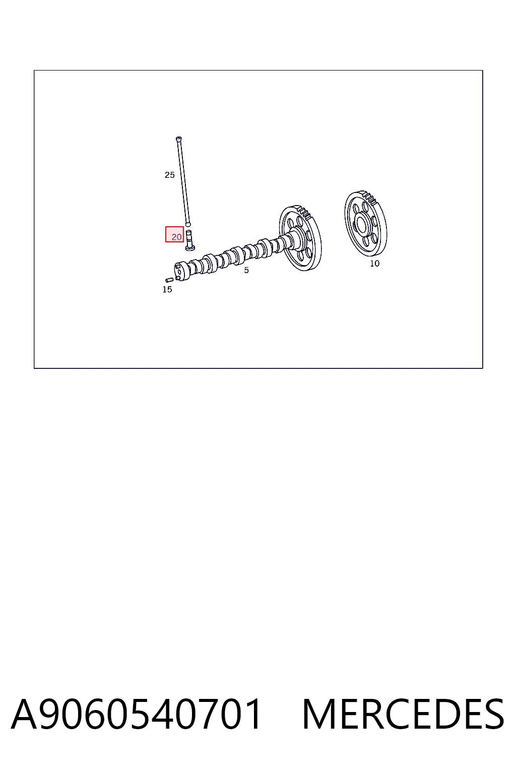 Compensador hidrâulico (empurrador hidrâulico), empurrador de válvulas para Mercedes Benz Truck TRUCK ATEGO 