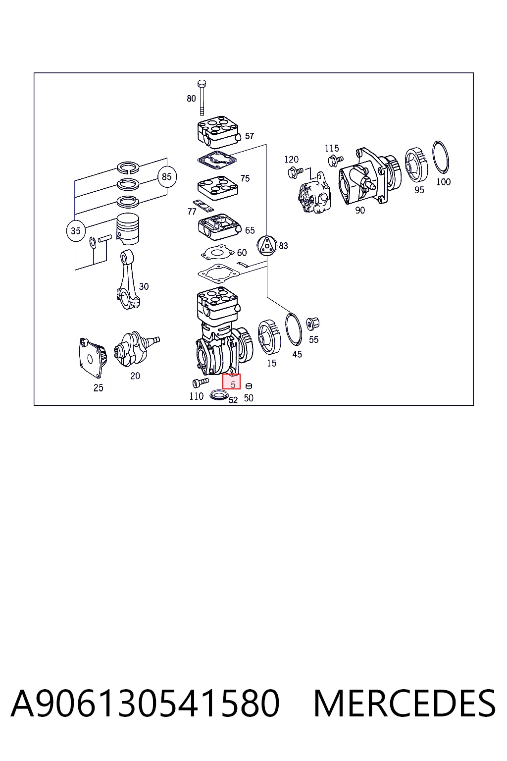Compressor de bombeio pneumático (de amortecedores) Knorr-bremse K004954R