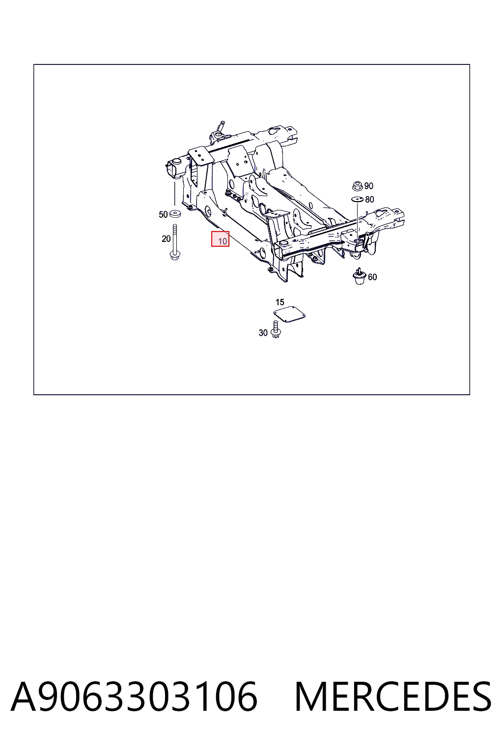 Viga de suspensão dianteira (plataforma veicular) Mercedes Sprinter preço, a partir de 409,67 USD