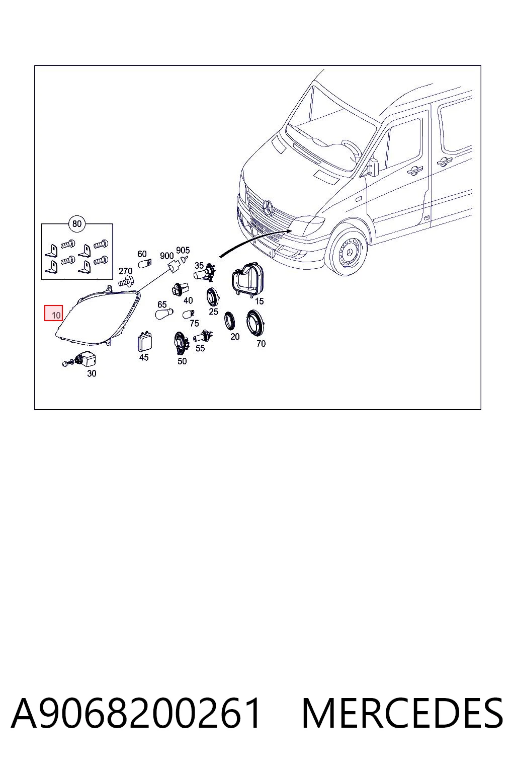 A9068200261 Mercedes
