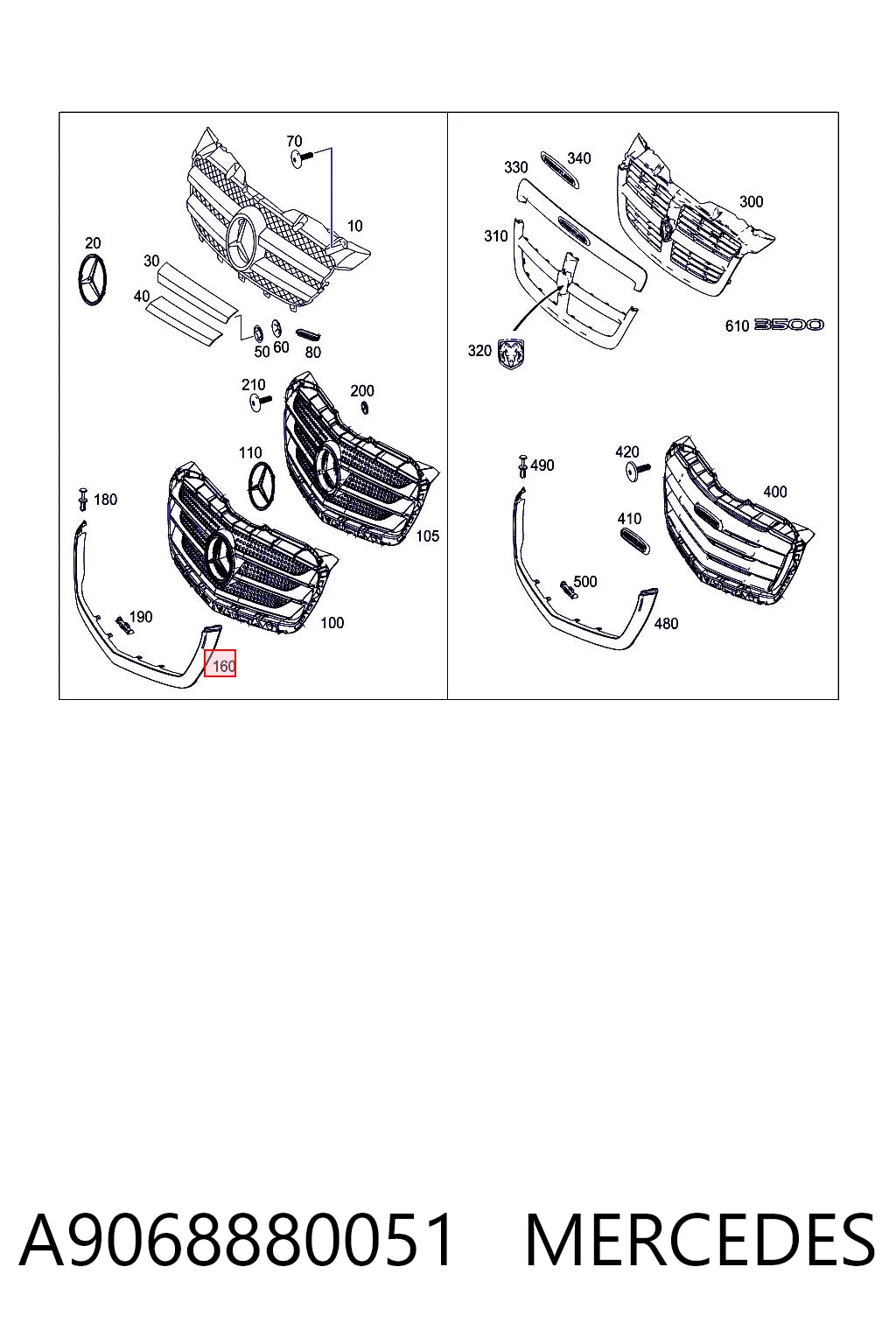 A9068880051 Mercedes