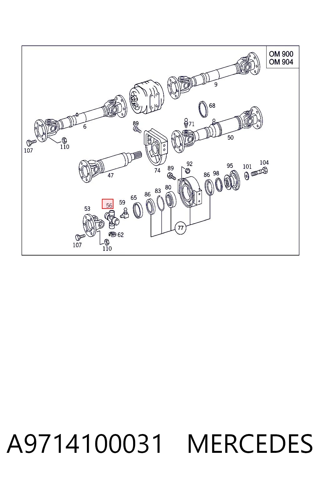 A9714100031 Mercedes