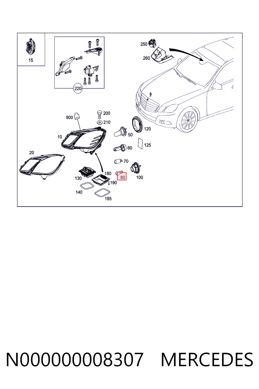 Compre 13503444 Peugeot/Citroen Lâmpada das luzes de posição dianteiras