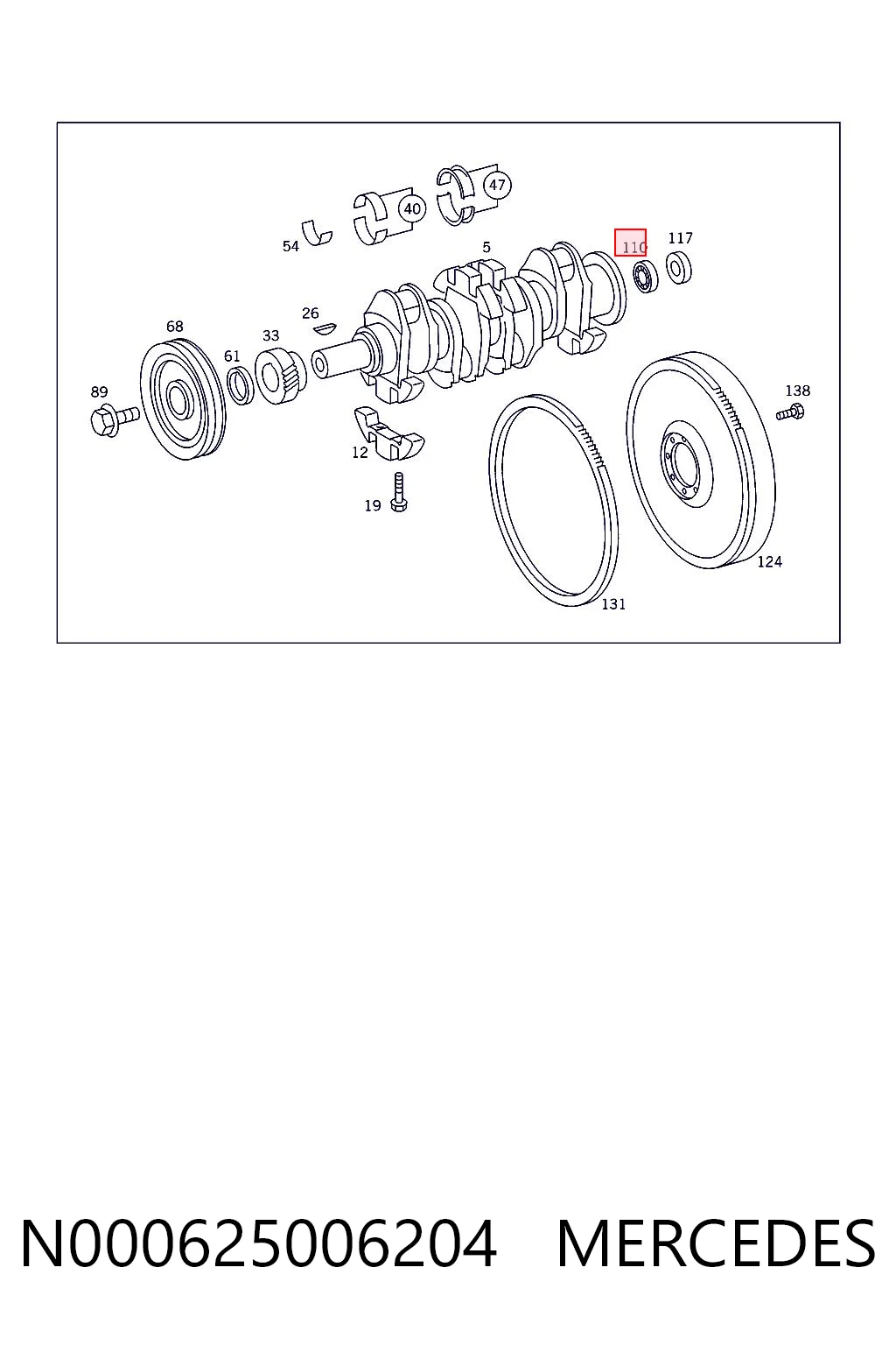 N000625006204 Mercedes