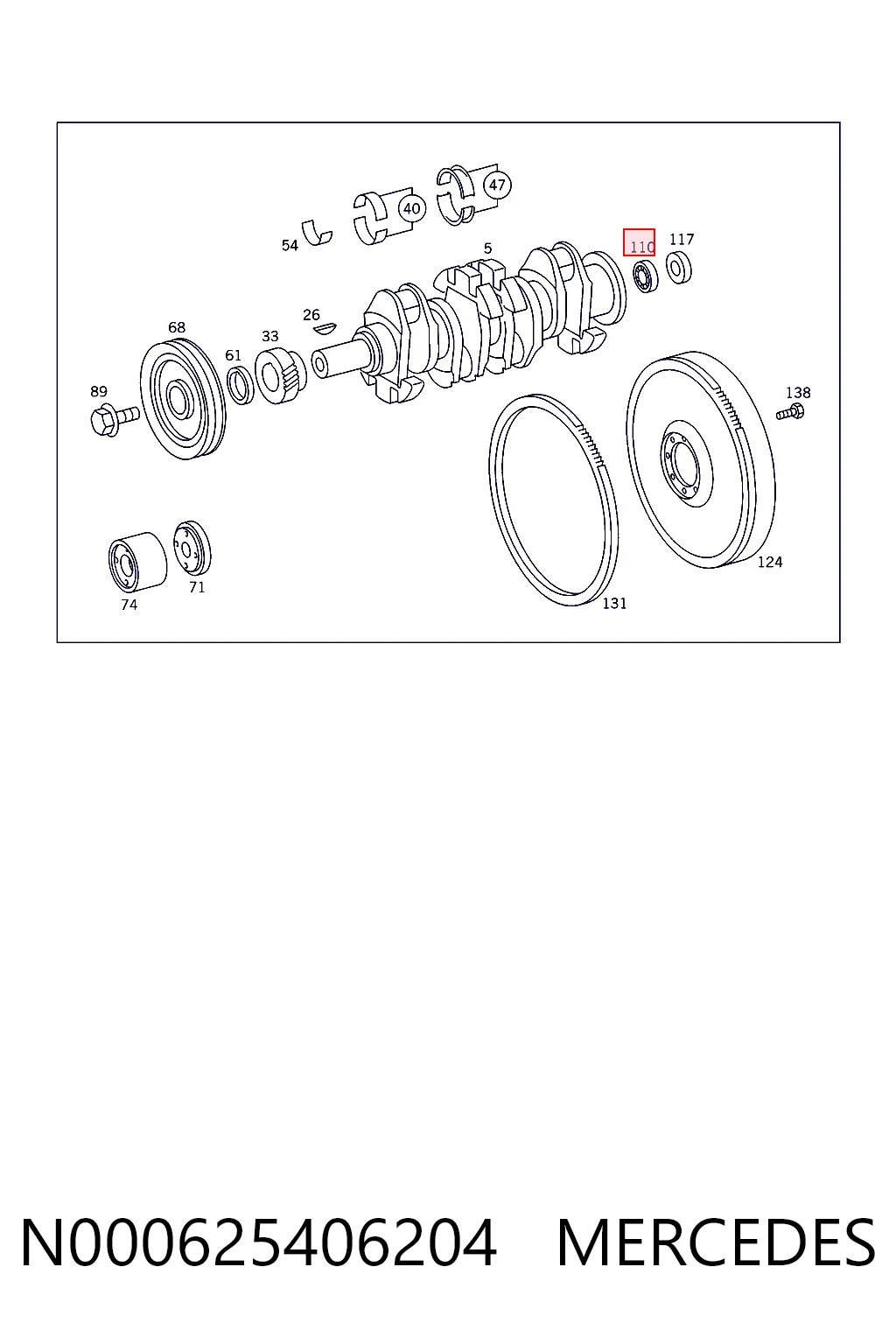 N000625406204 Mercedes