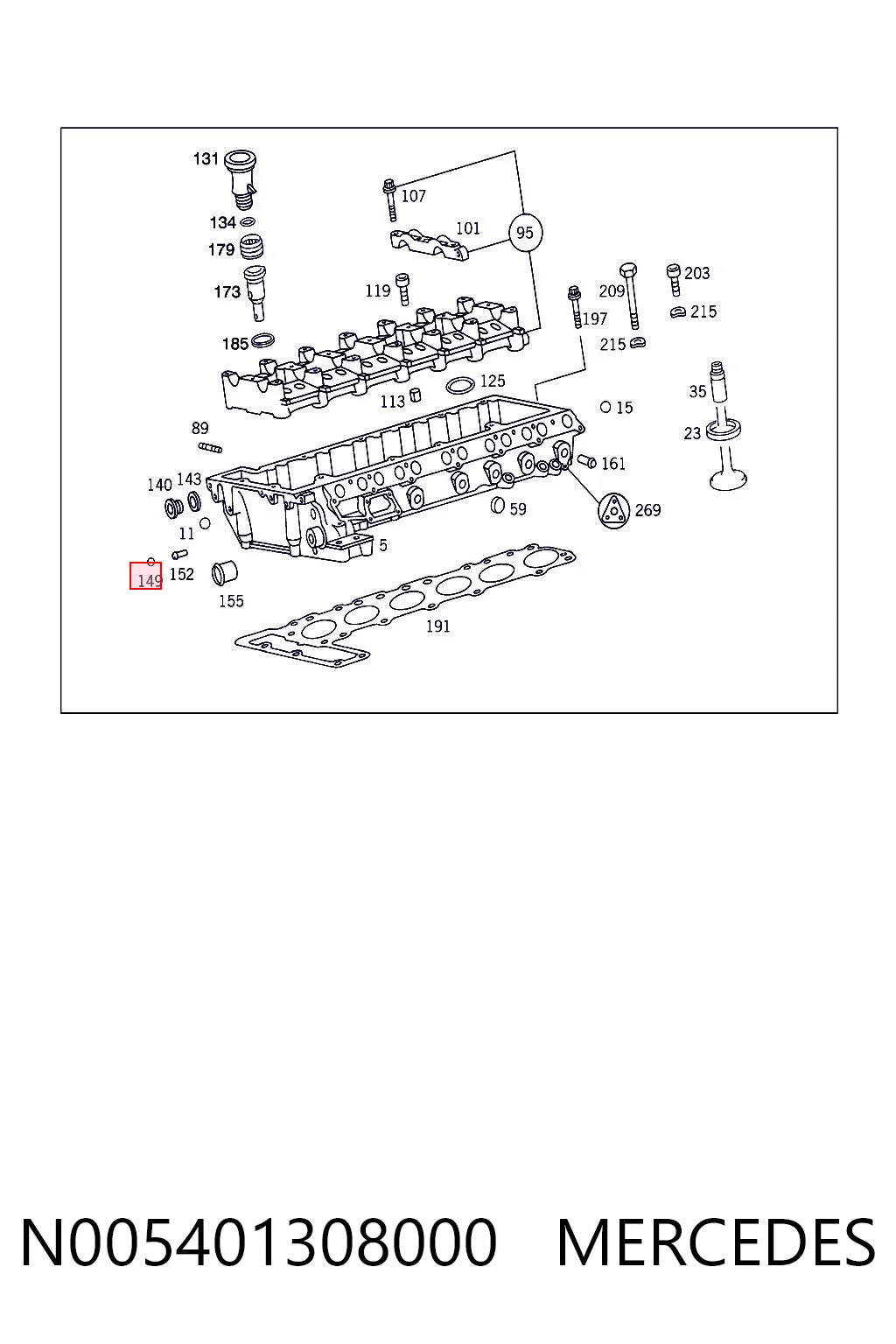 N005401308000 Mercedes