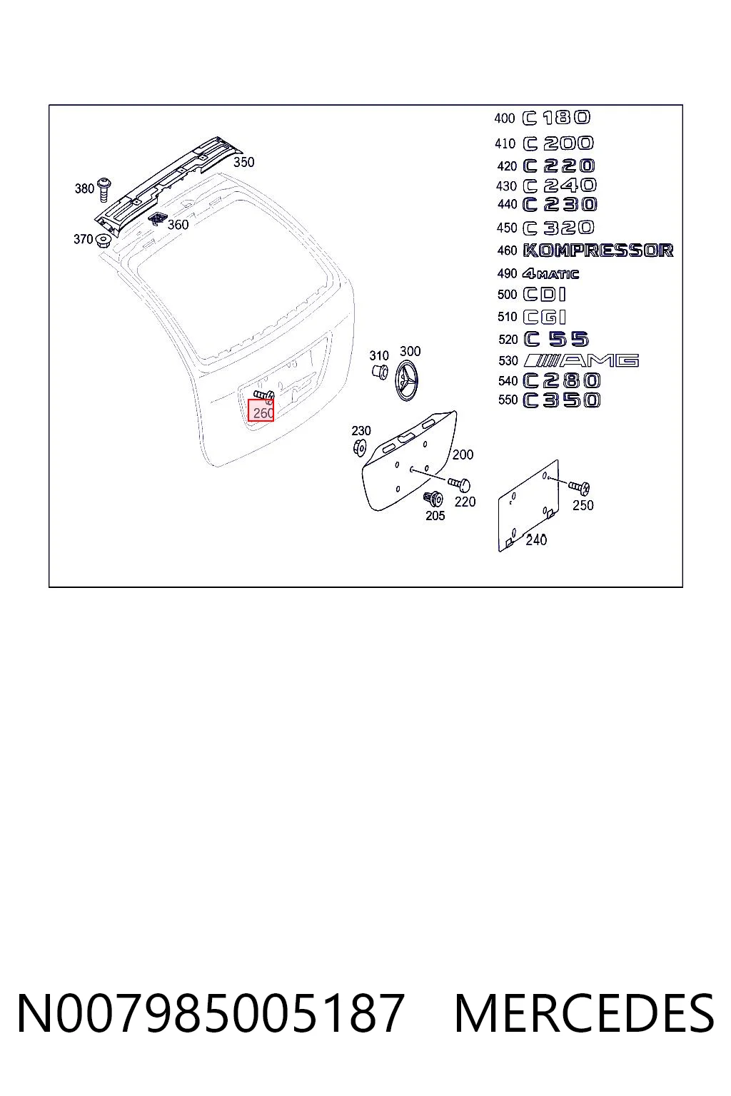 N007985005187 Mercedes