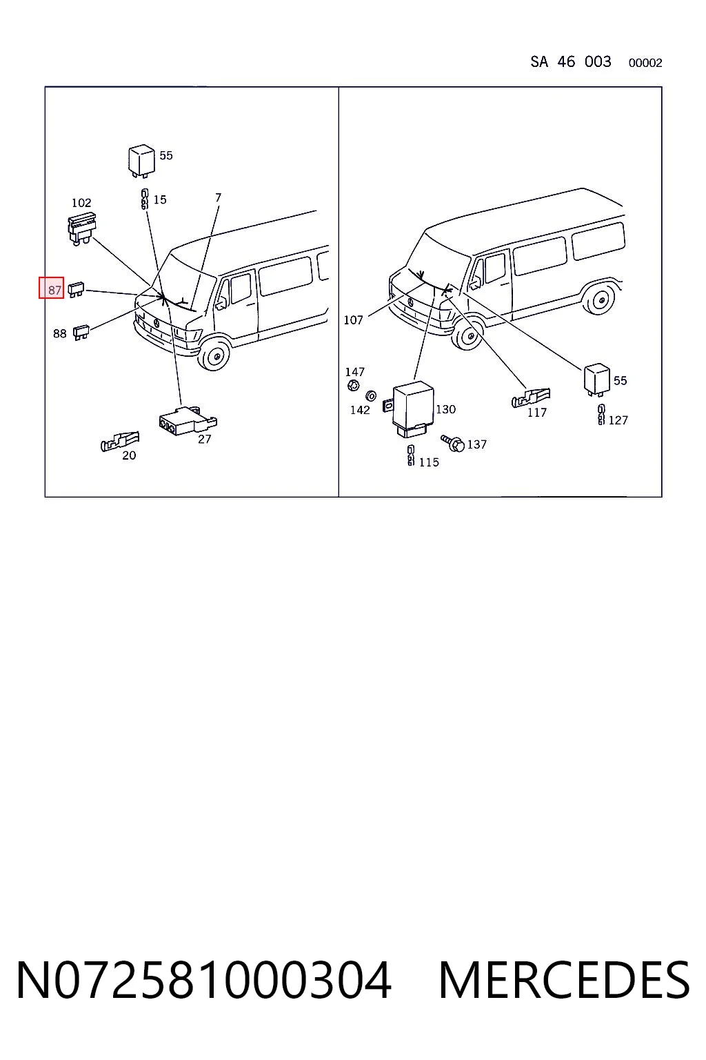 Dispositivo de segurança Scania 382327