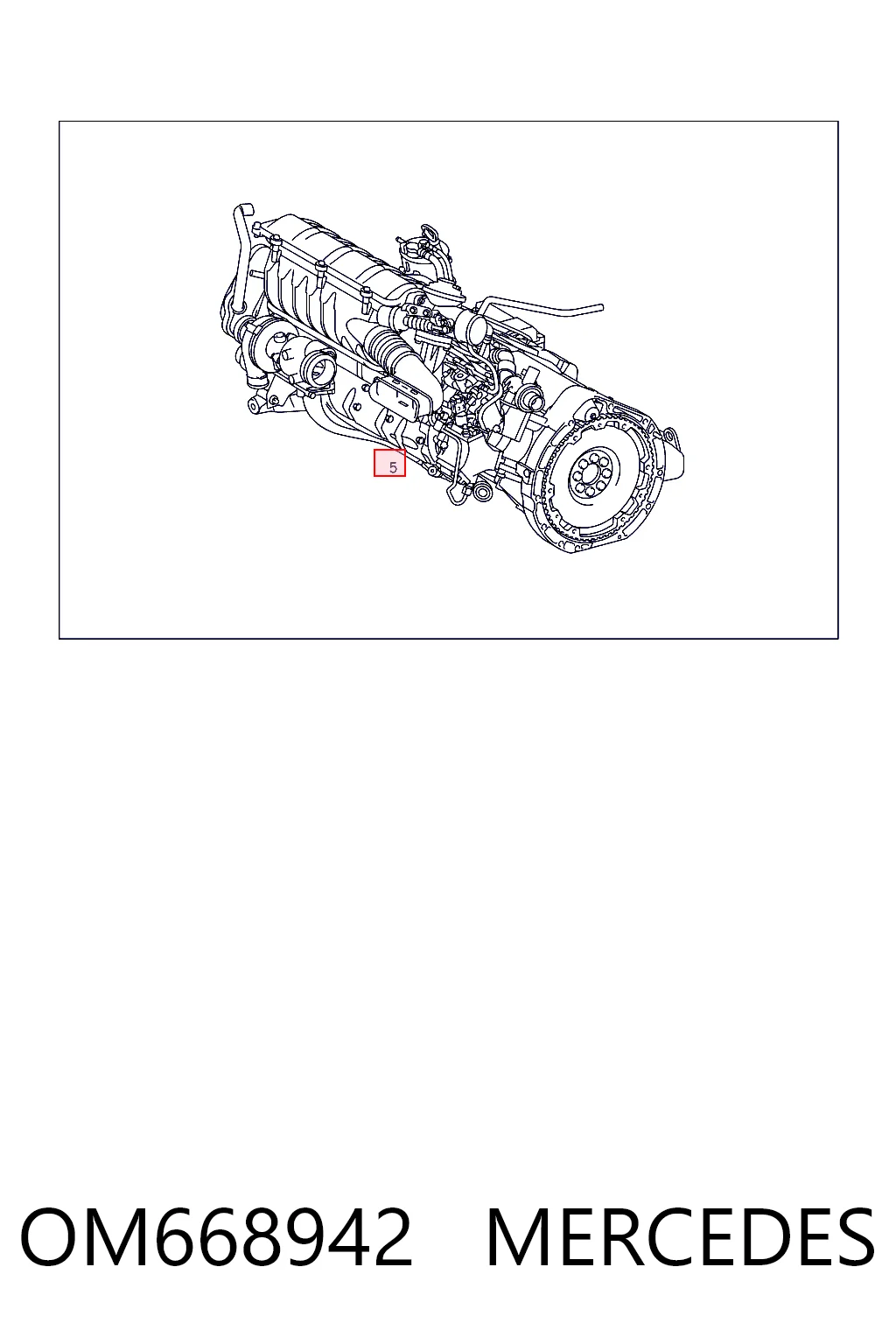 OM668942 Mercedes Motor montado