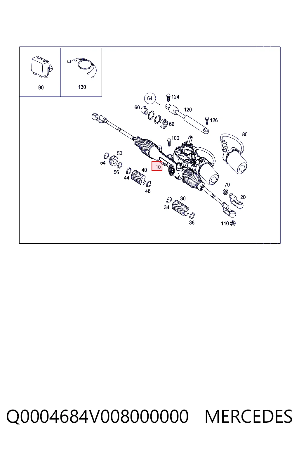Cremalheira da direção Smart FORTWO  450