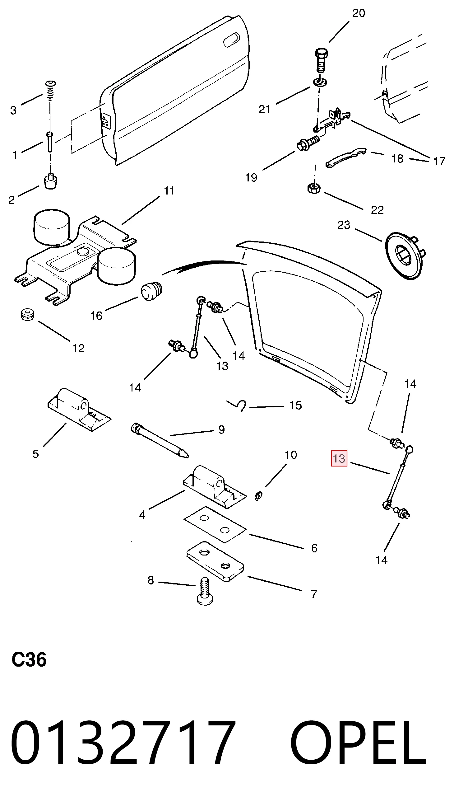 Amortecedor de tampa de porta-malas (de 3ª/5ª porta traseira) Opel Calibra 85 ao melhor preço