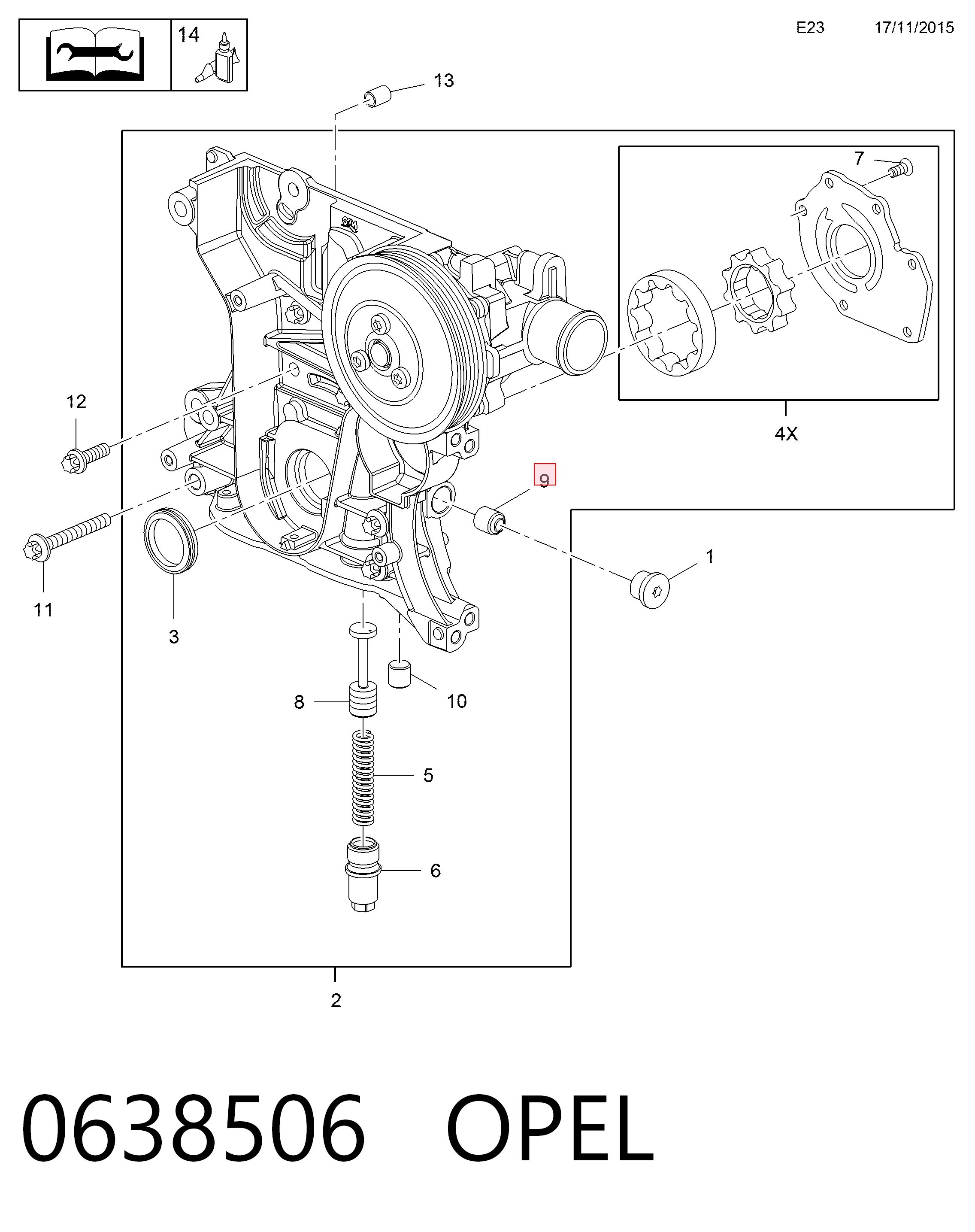 Válvula de retorno de óleo do sistema Peugeot/Citroen 90573622 preço, a partir de 23,50 USD