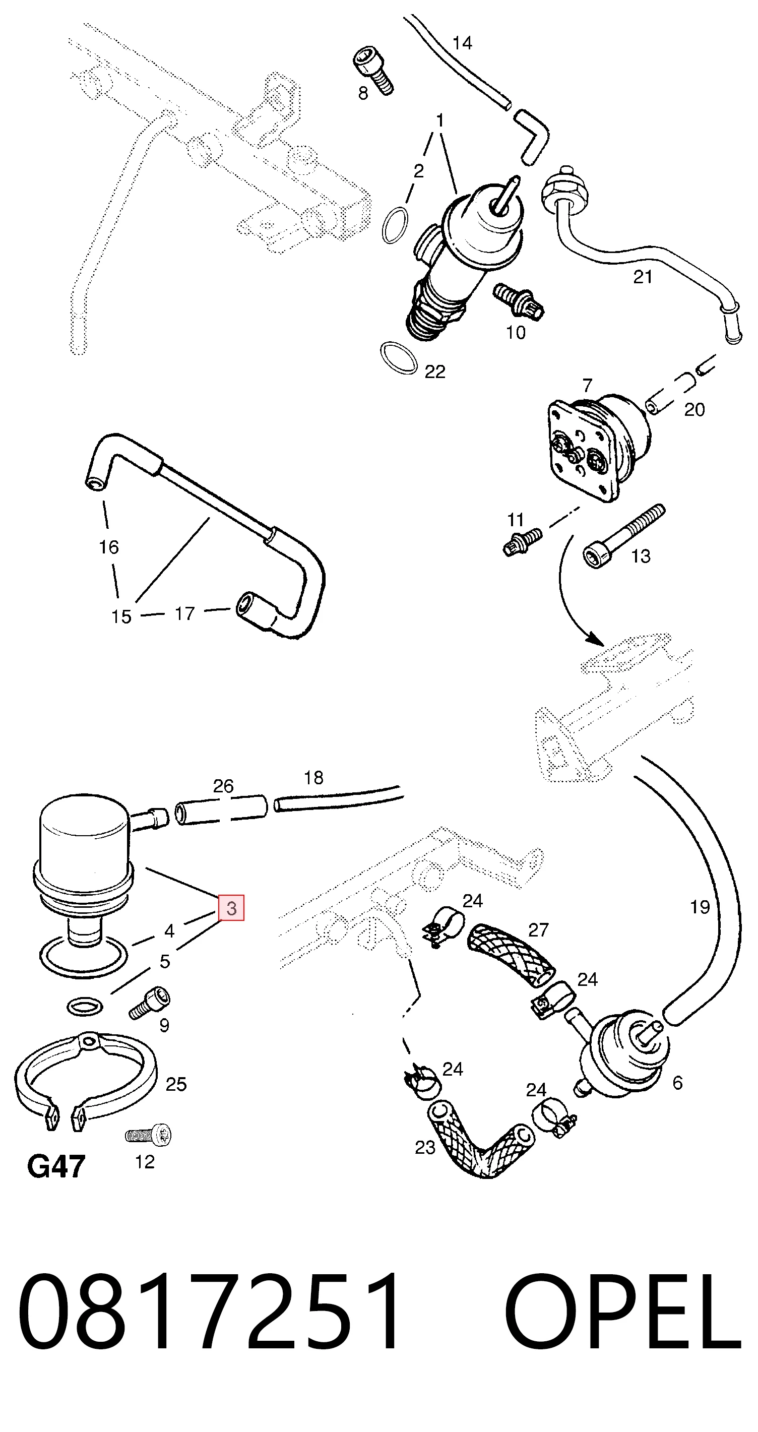  Regulador de pressão de combustível na régua de injectores Seat Toledo II sedan (1M2) (1999 - 2006) II