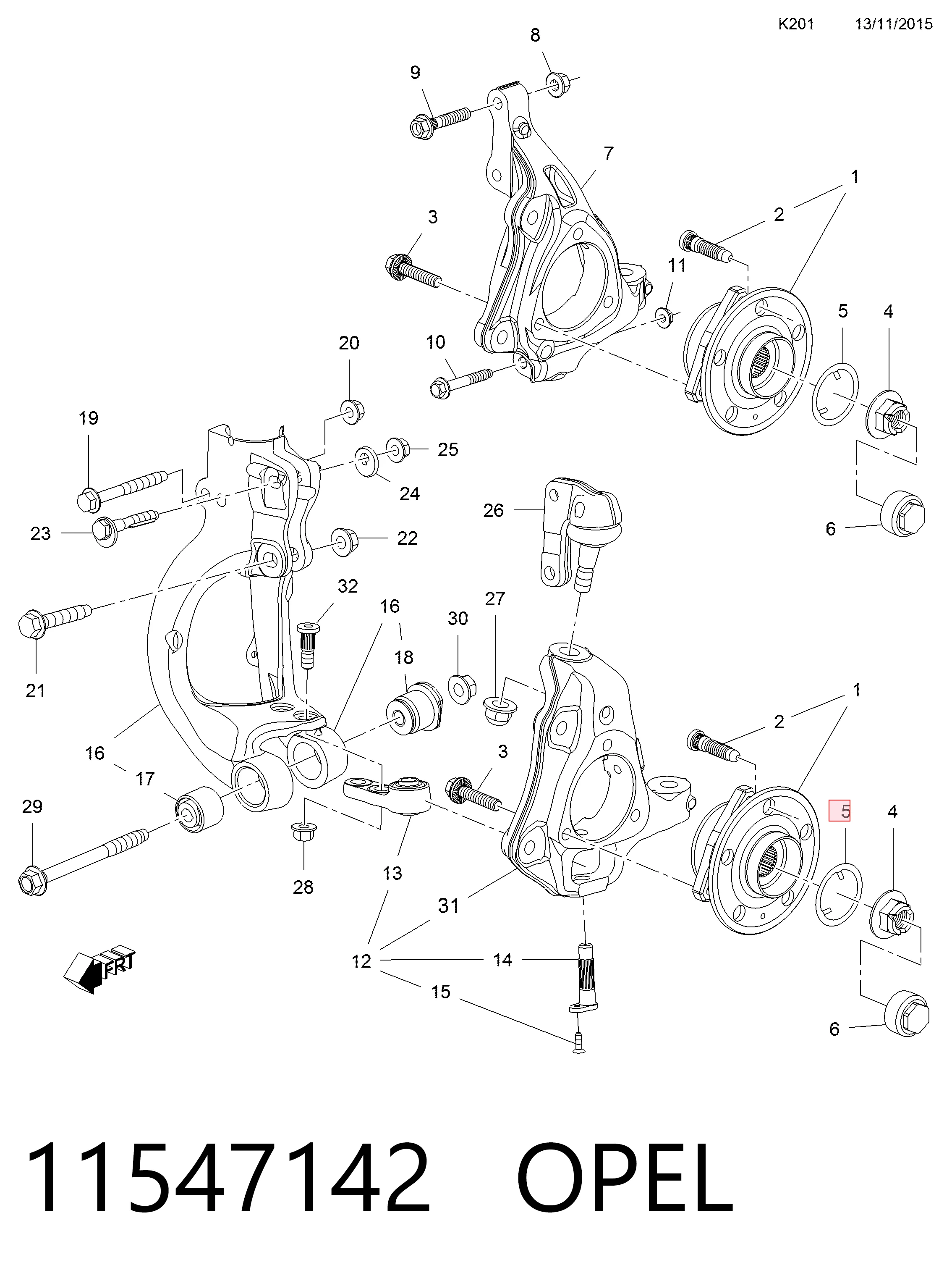 Anel de travagem de rolamento de cubo dianteiro Peugeot/Citroen 11547142 preço, a partir de 2,94 USD