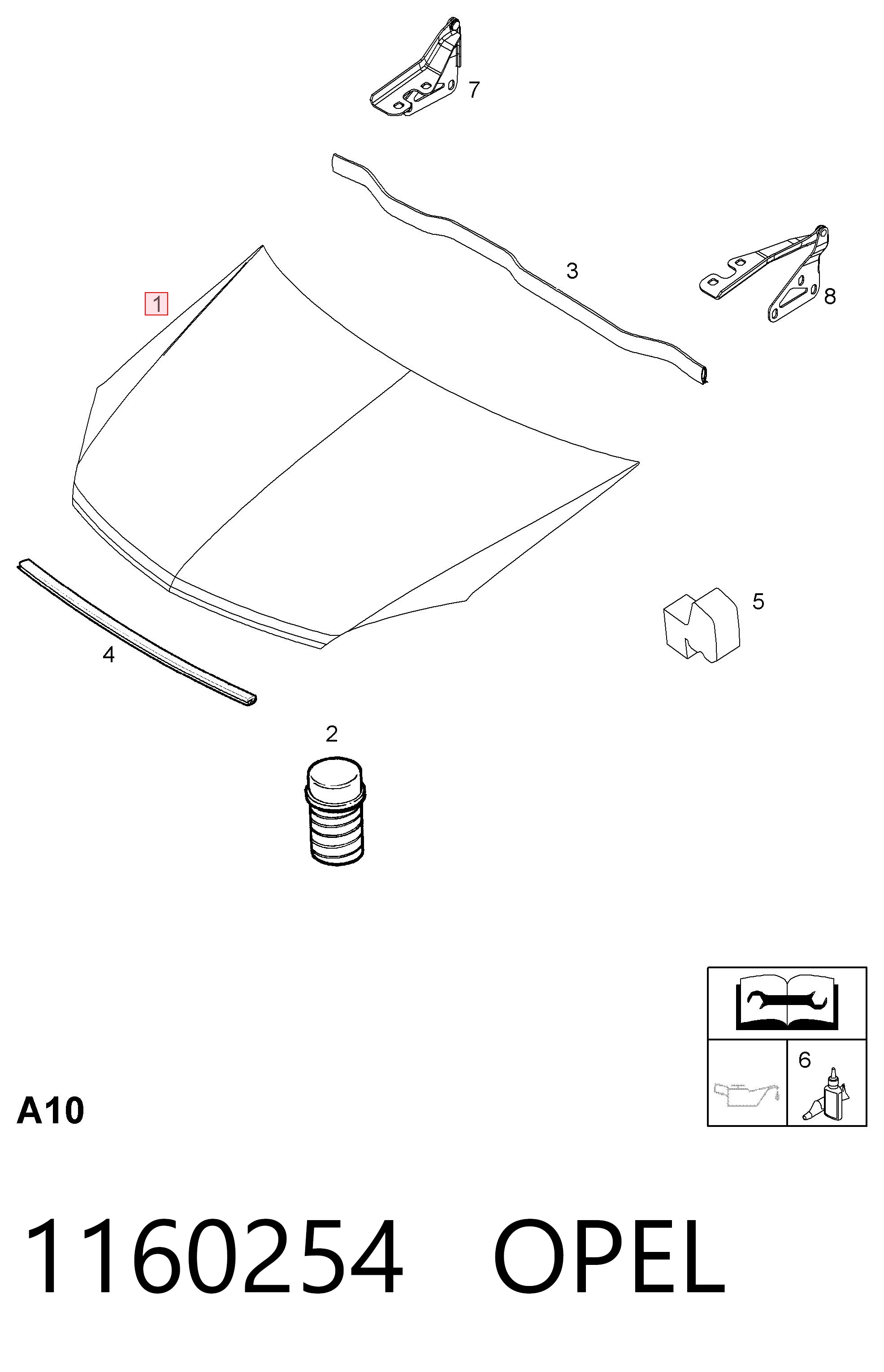 Capota para Opel Astra H L69