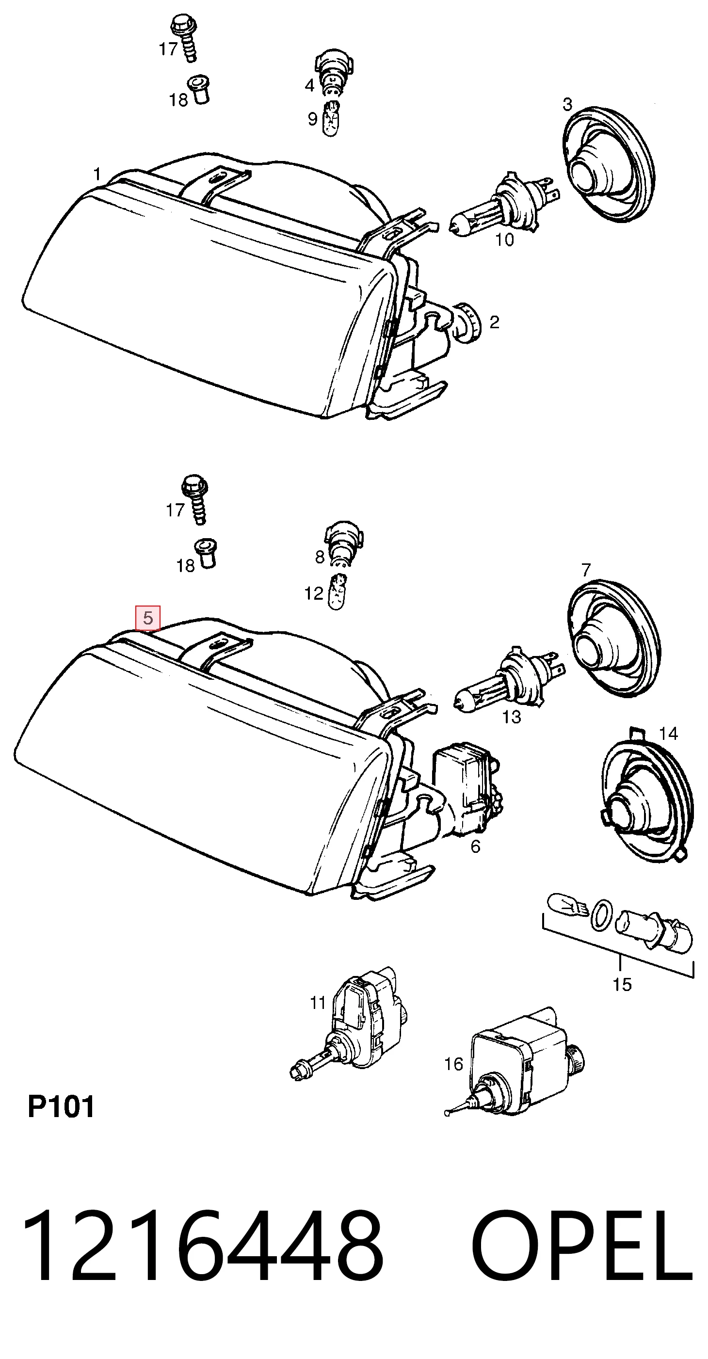 301031306 Bosch Luz direita