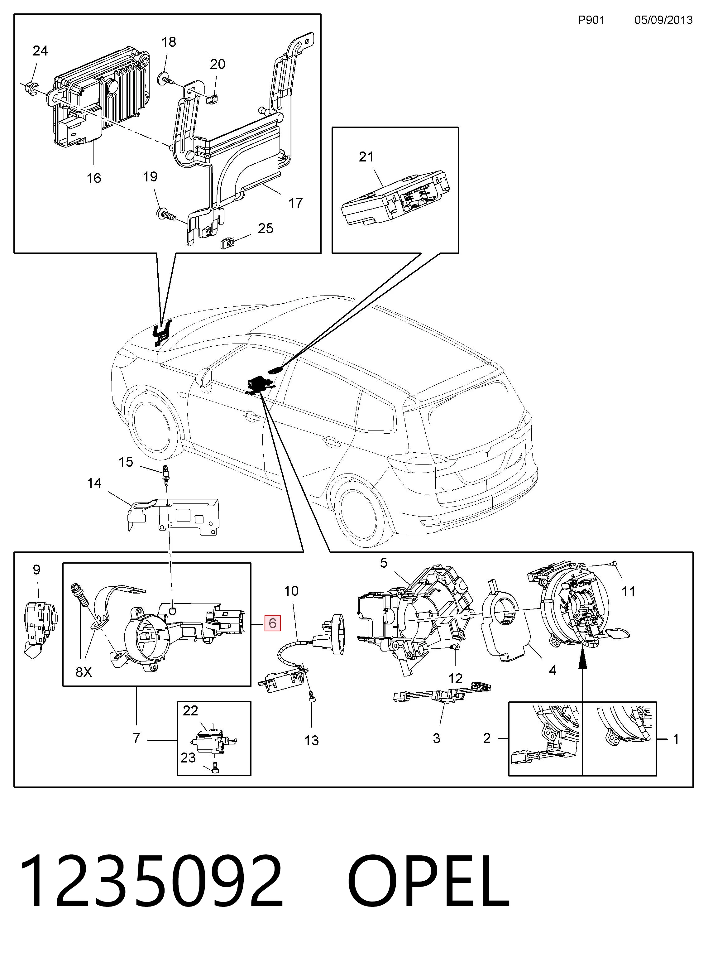 Fecho de ignição Peugeot/Citroen 84152486 preço, a partir de 83,43 USD