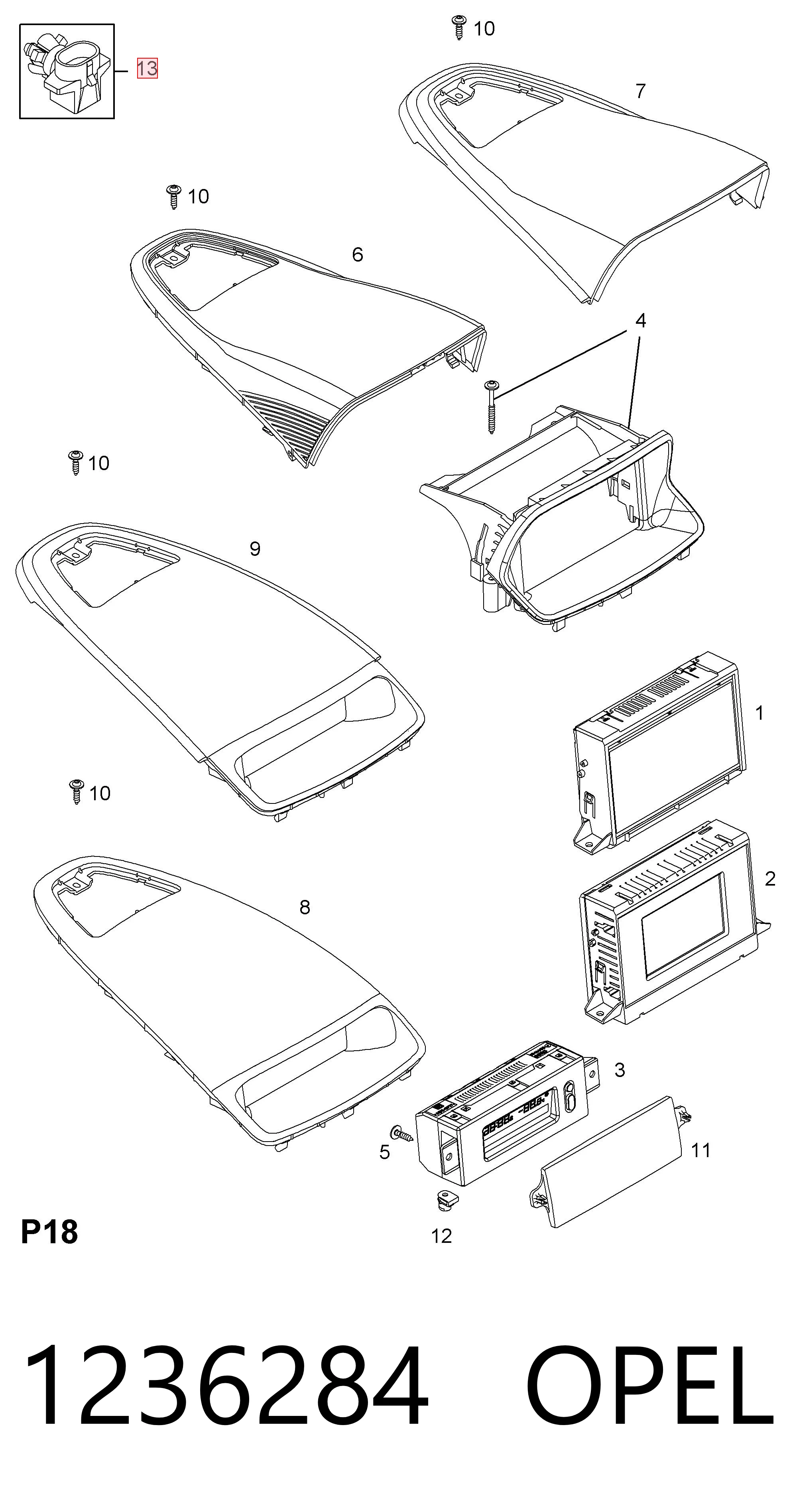 1236284 Opel Sensor de temperatura do meio ambiente