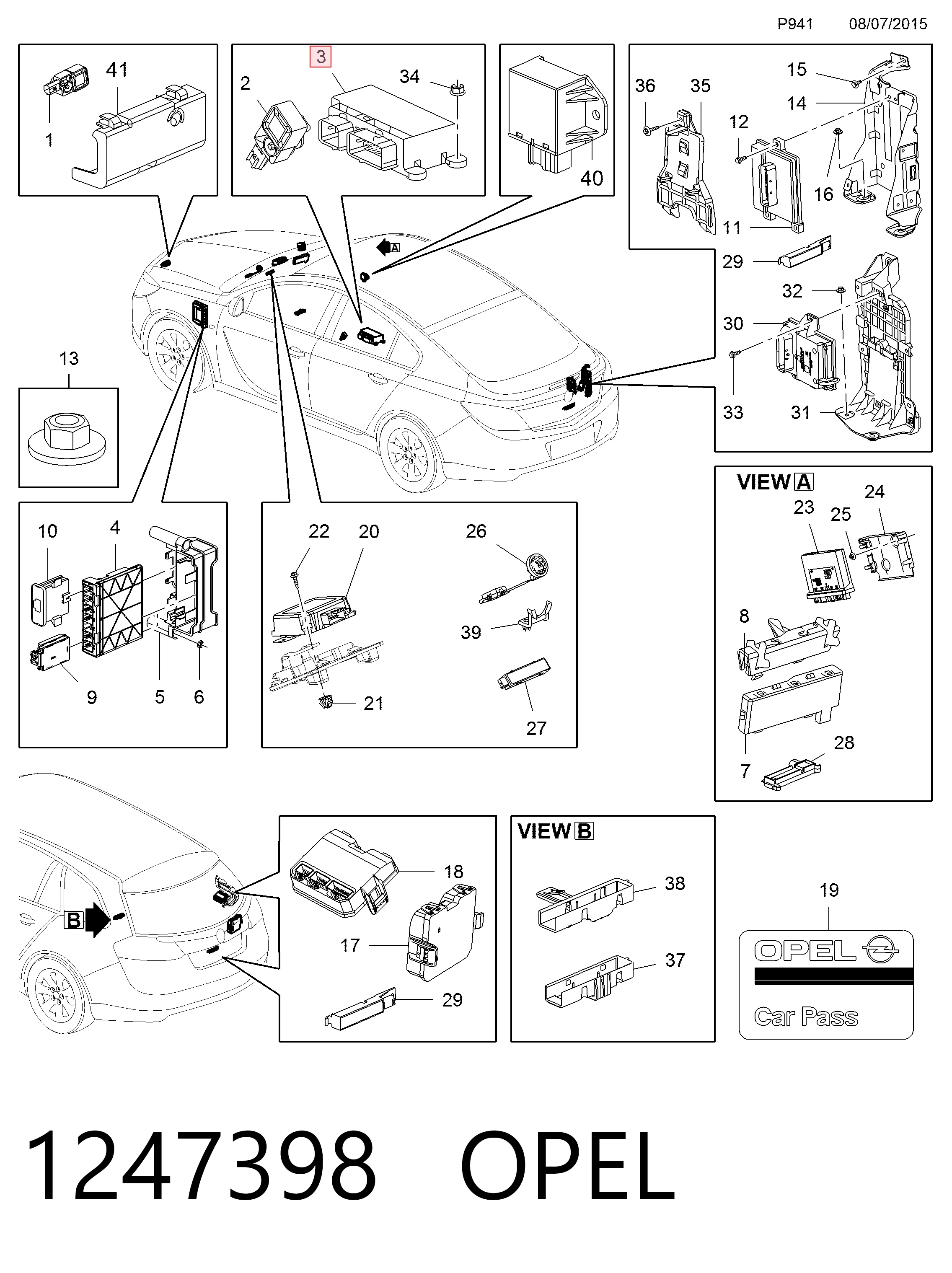 Módulo processador de controlo da bolsa de ar (Centralina eletrônica AIRBAG) Opel 22922716 preço, a partir de 114,07 USD