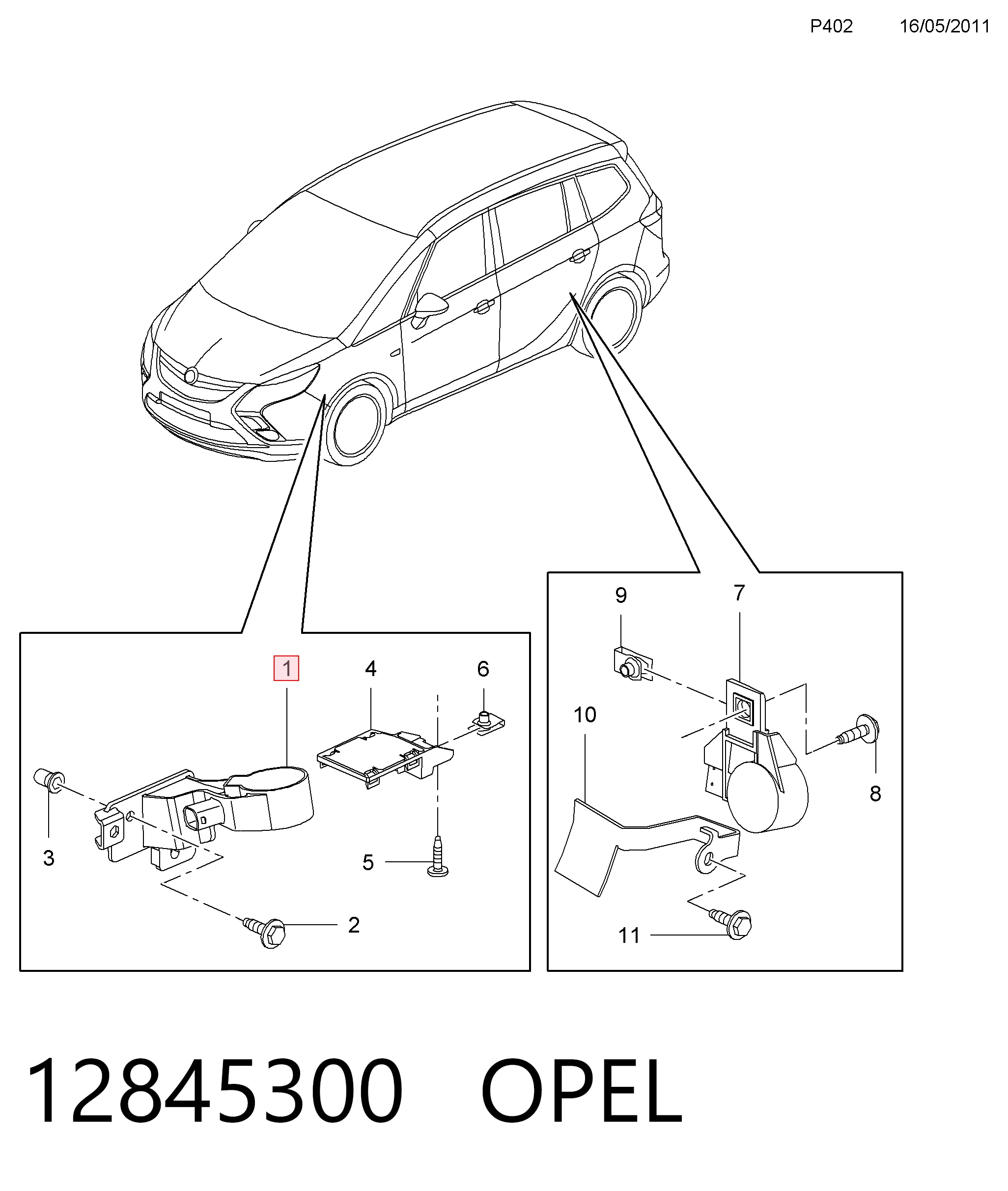 12845300 Opel