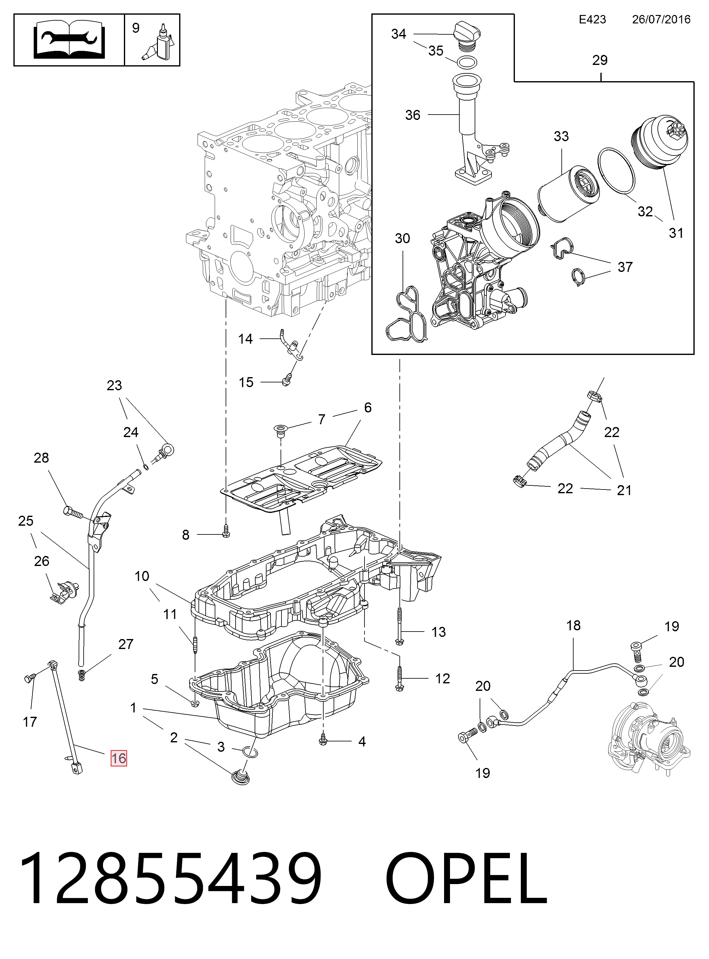 Cadeia do mecanismo de distribuição de gás, kit 71777824N Fiat/Alfa/Lancia