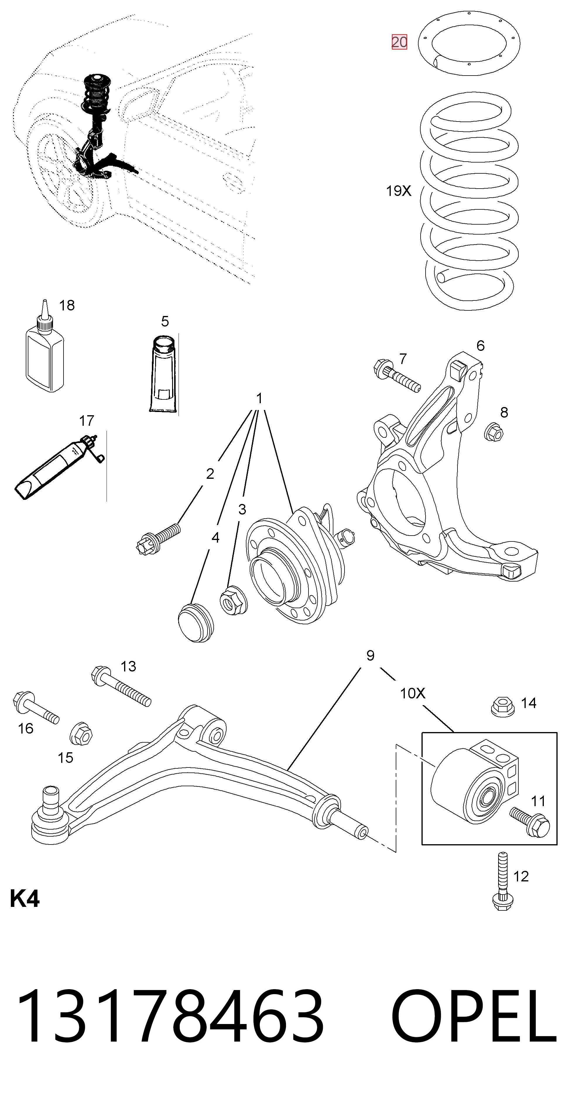 13178463 Opel 