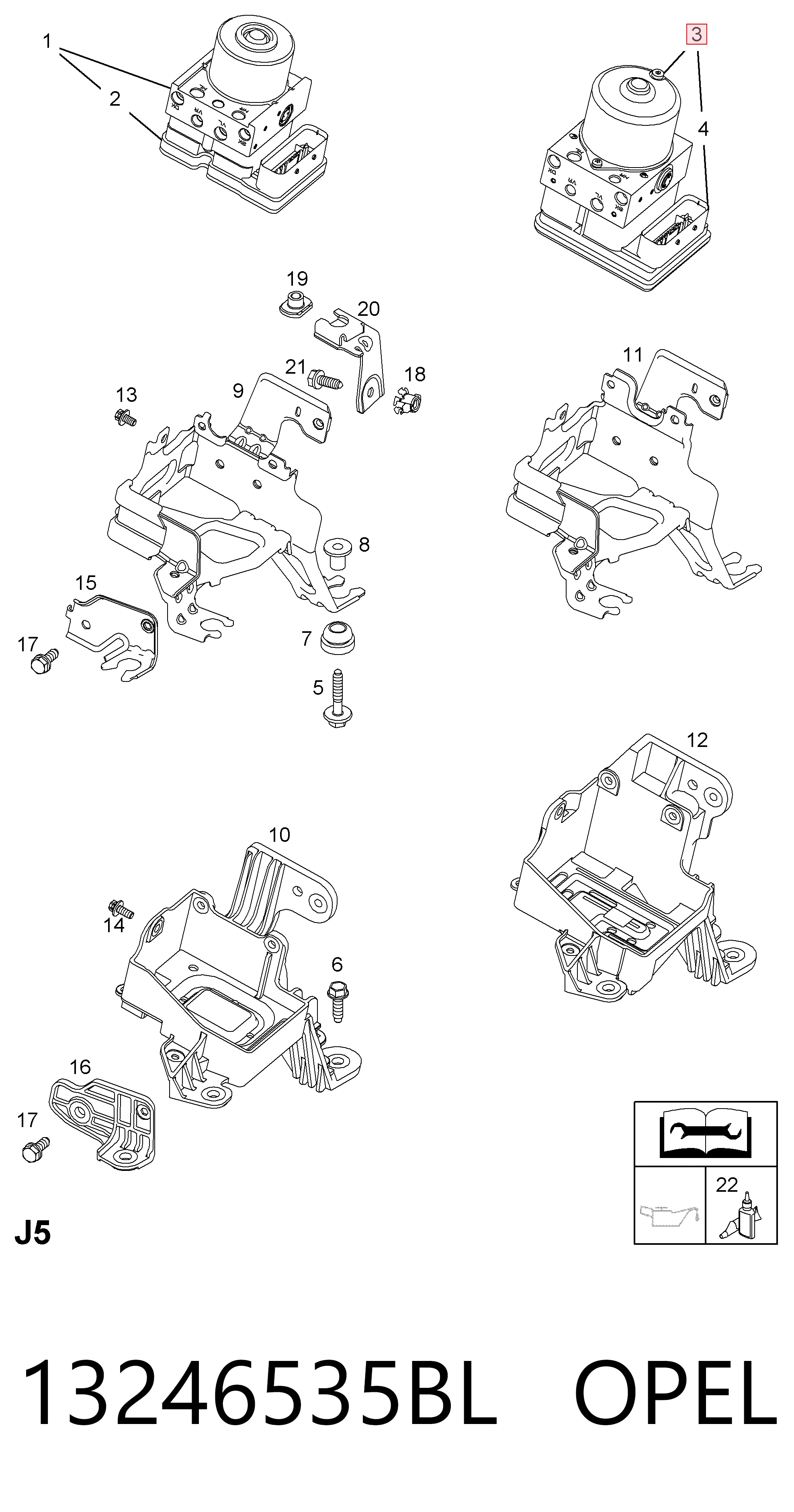 Unidade hidráulico de controlo ABS Opel Astra preço, a partir de 23,45 USD