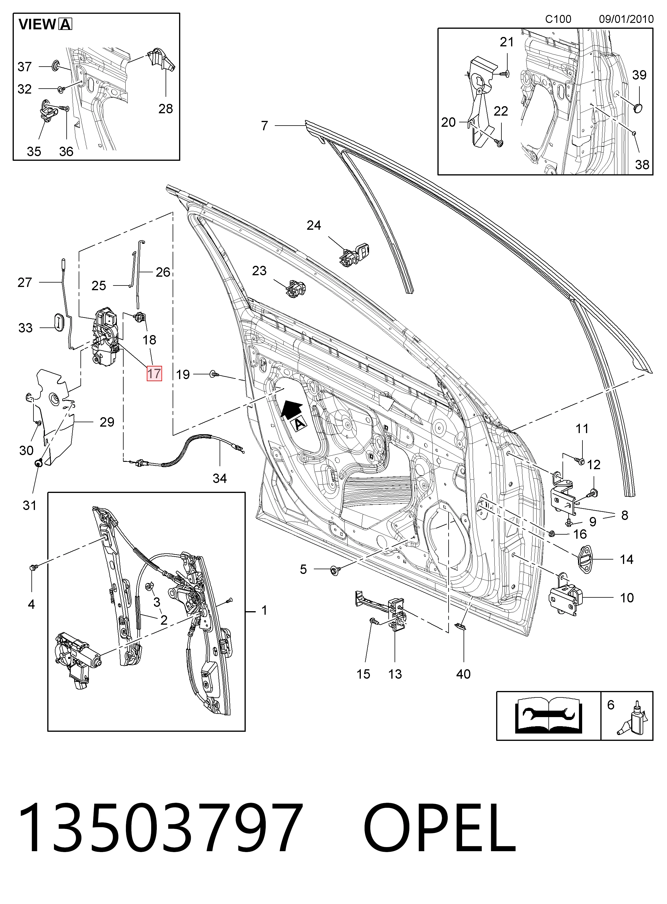 Compre Fecho da porta dianteira esquerda Chevrolet Aveo 3