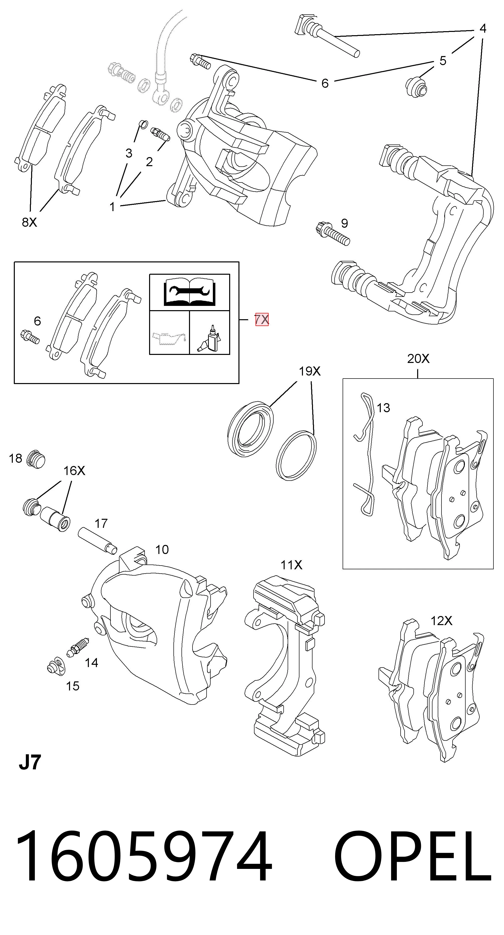  para Opel Meriva  ()