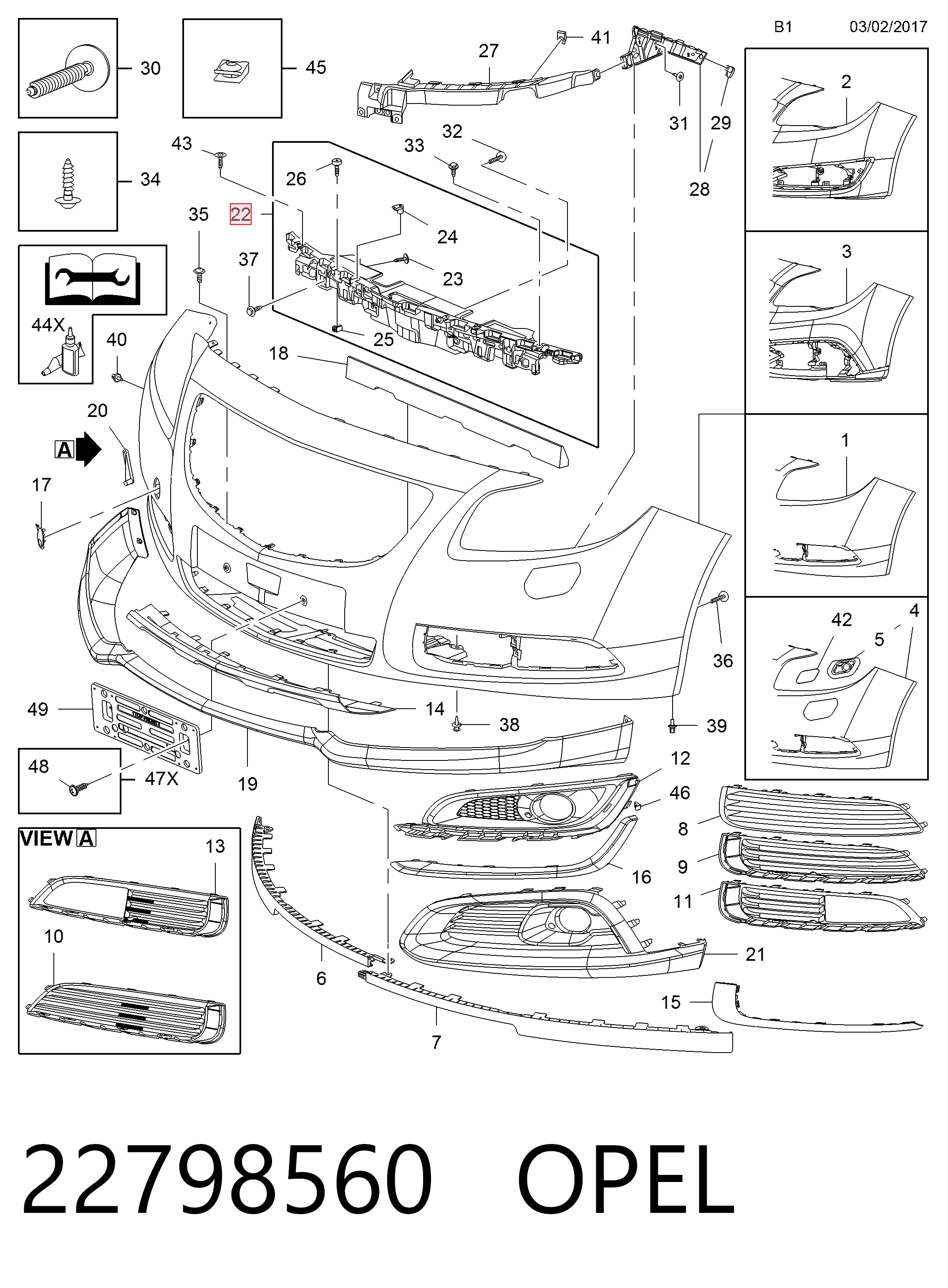 Consola central do pára-choque dianteiro Peugeot/Citroen 22798560 preço, a partir de 46,28 USD