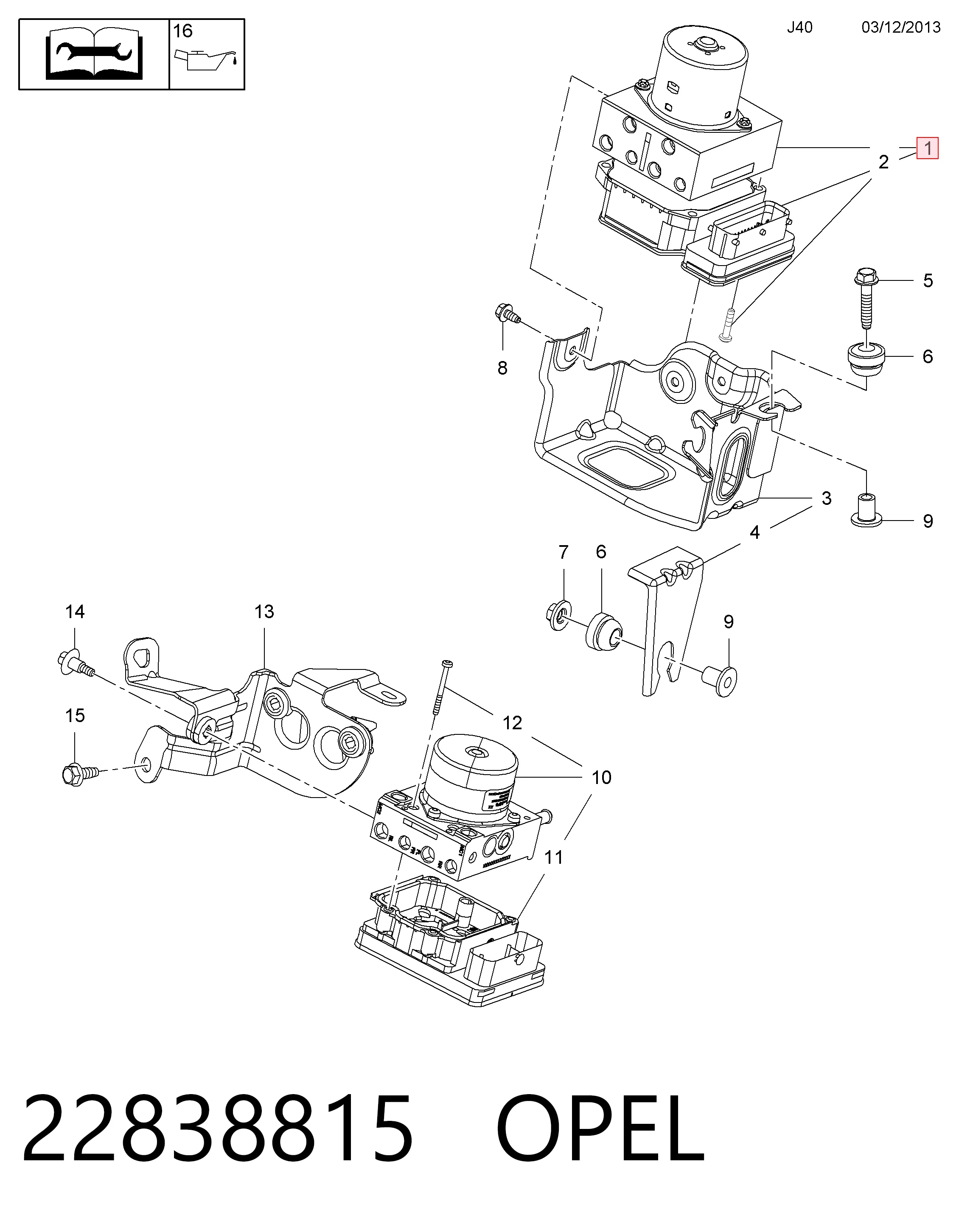 Unidade hidráulico de controlo ABS General Motors 22757652 preço, a partir de 76,62 USD