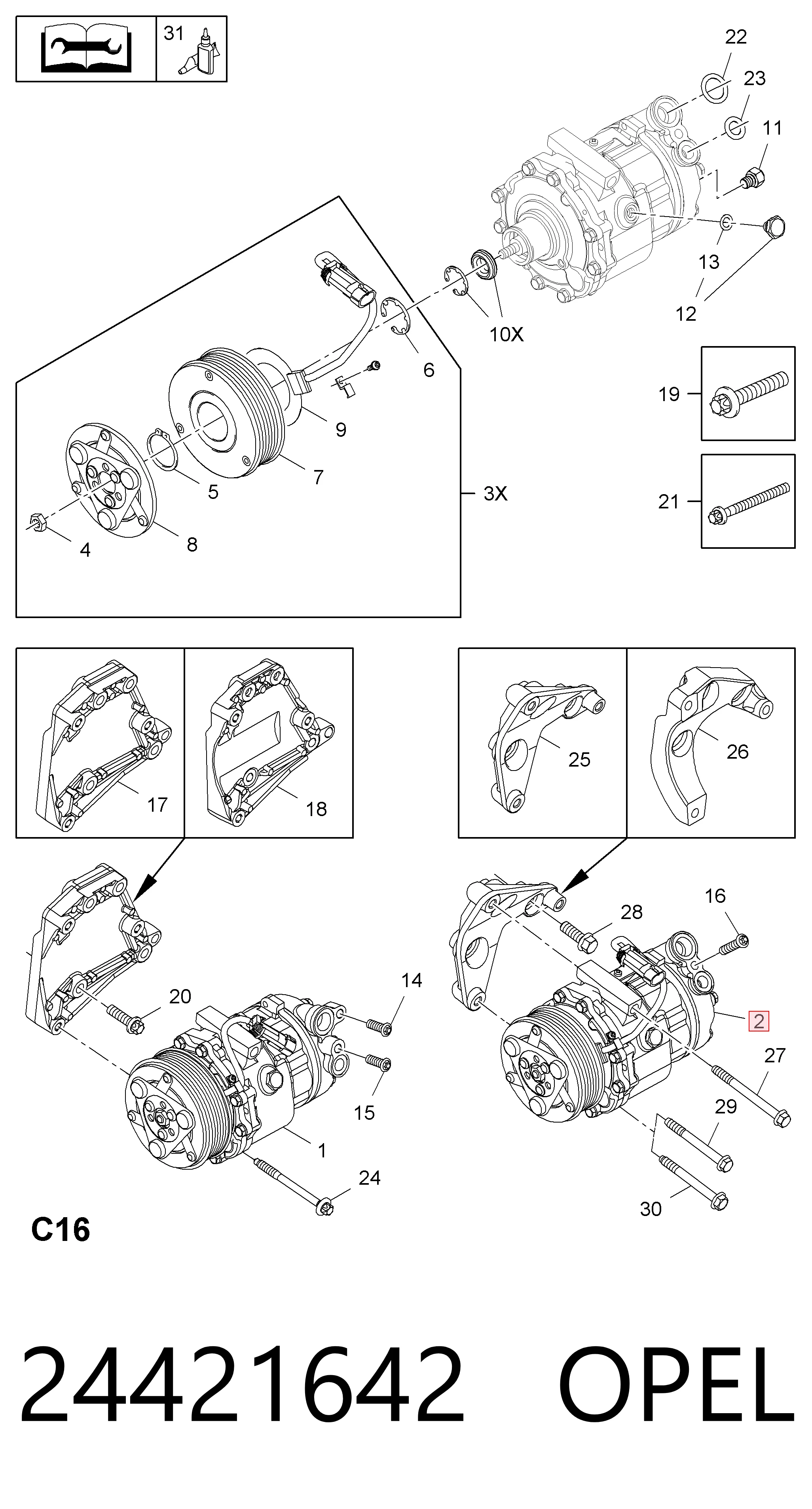 Corsa сaixa (2001-2011) original desde 104,87 €