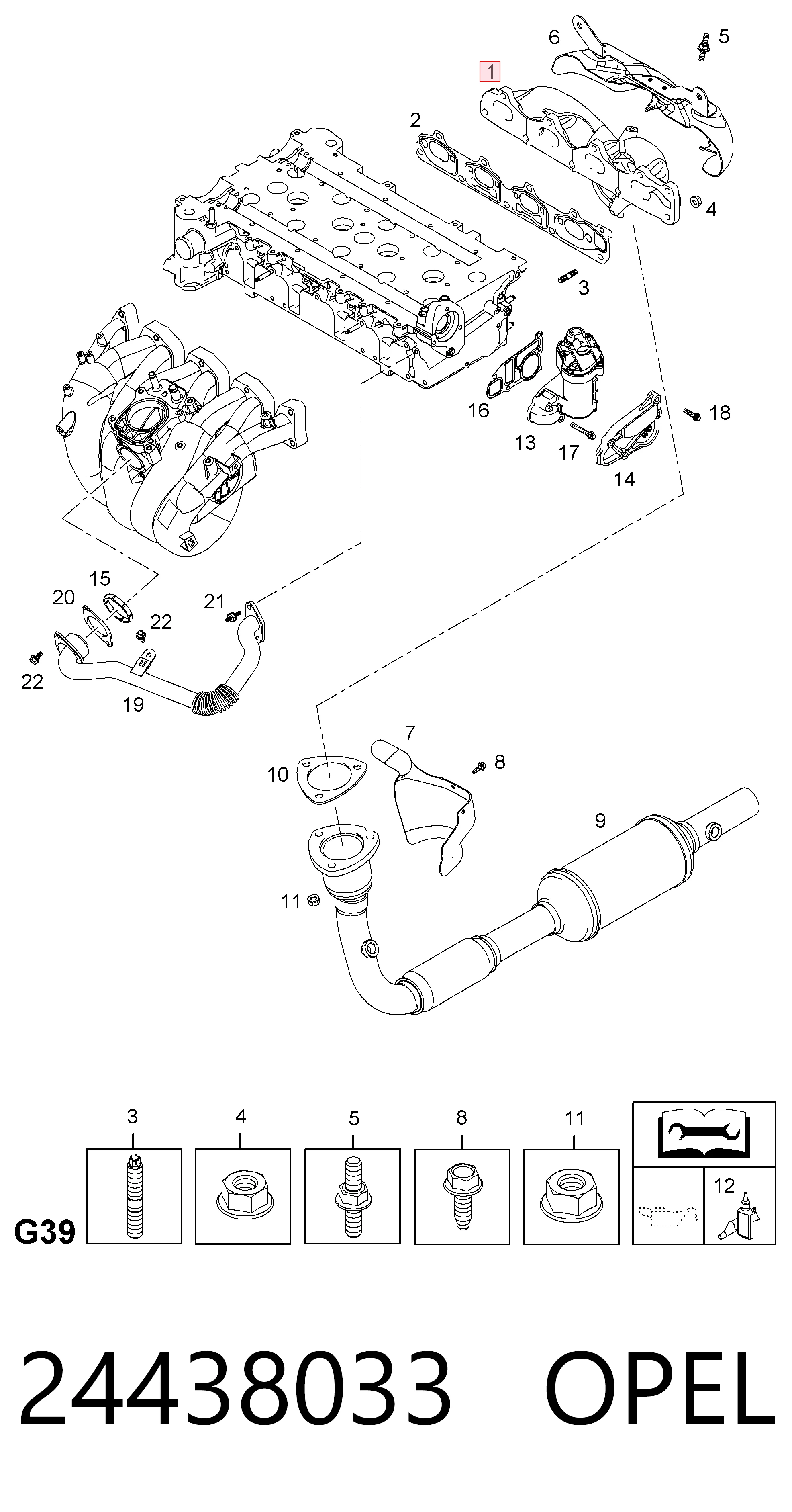 Tubo coletor de escape Opel Astra preço, a partir de 189,60 USD